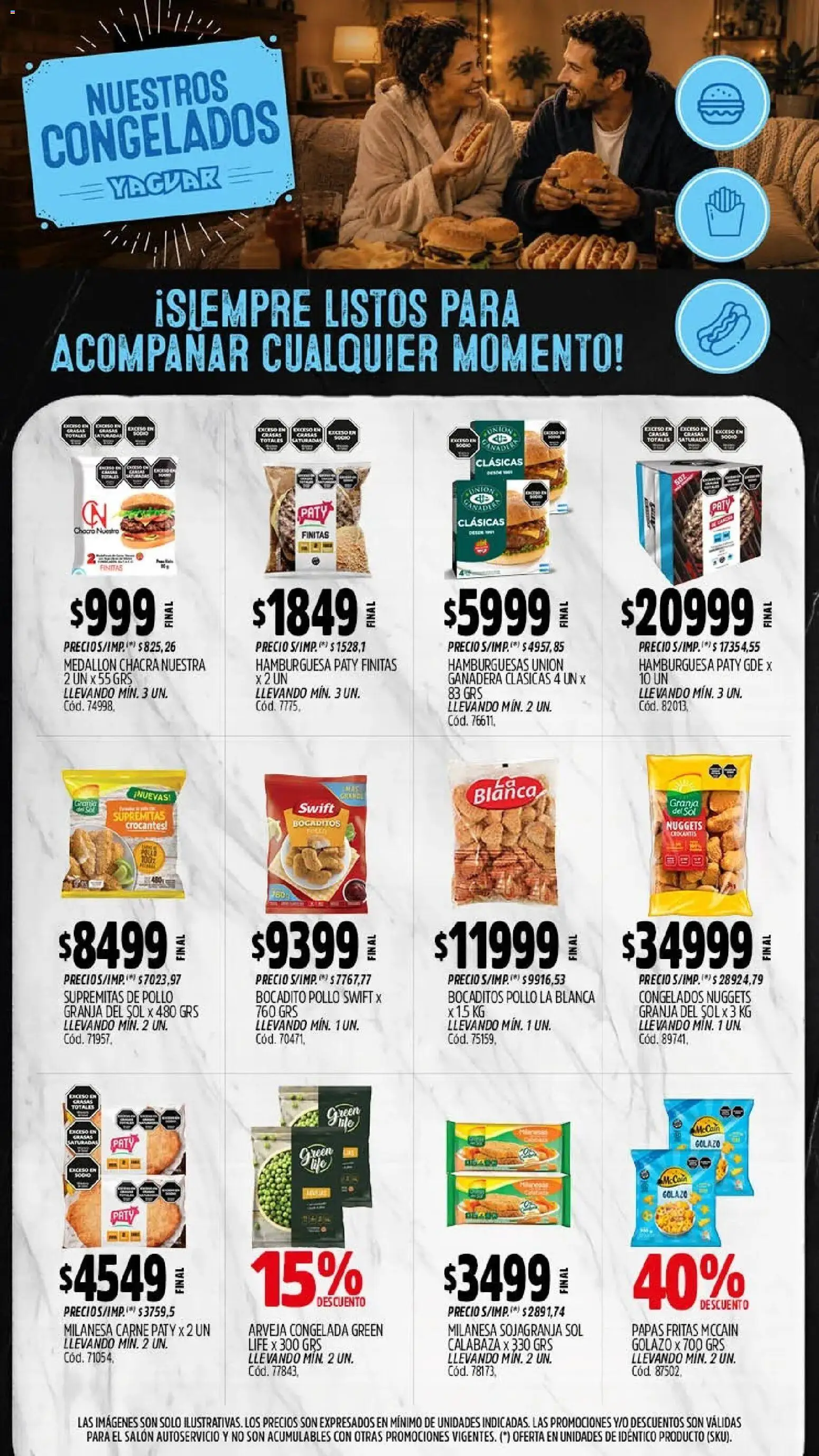Yaguar - Oferta Semanal Mar del Plata │ válido desde el 10/08/2026 | Página: 10 | Productos: Pollo, Carne, Papas, Papas fritas