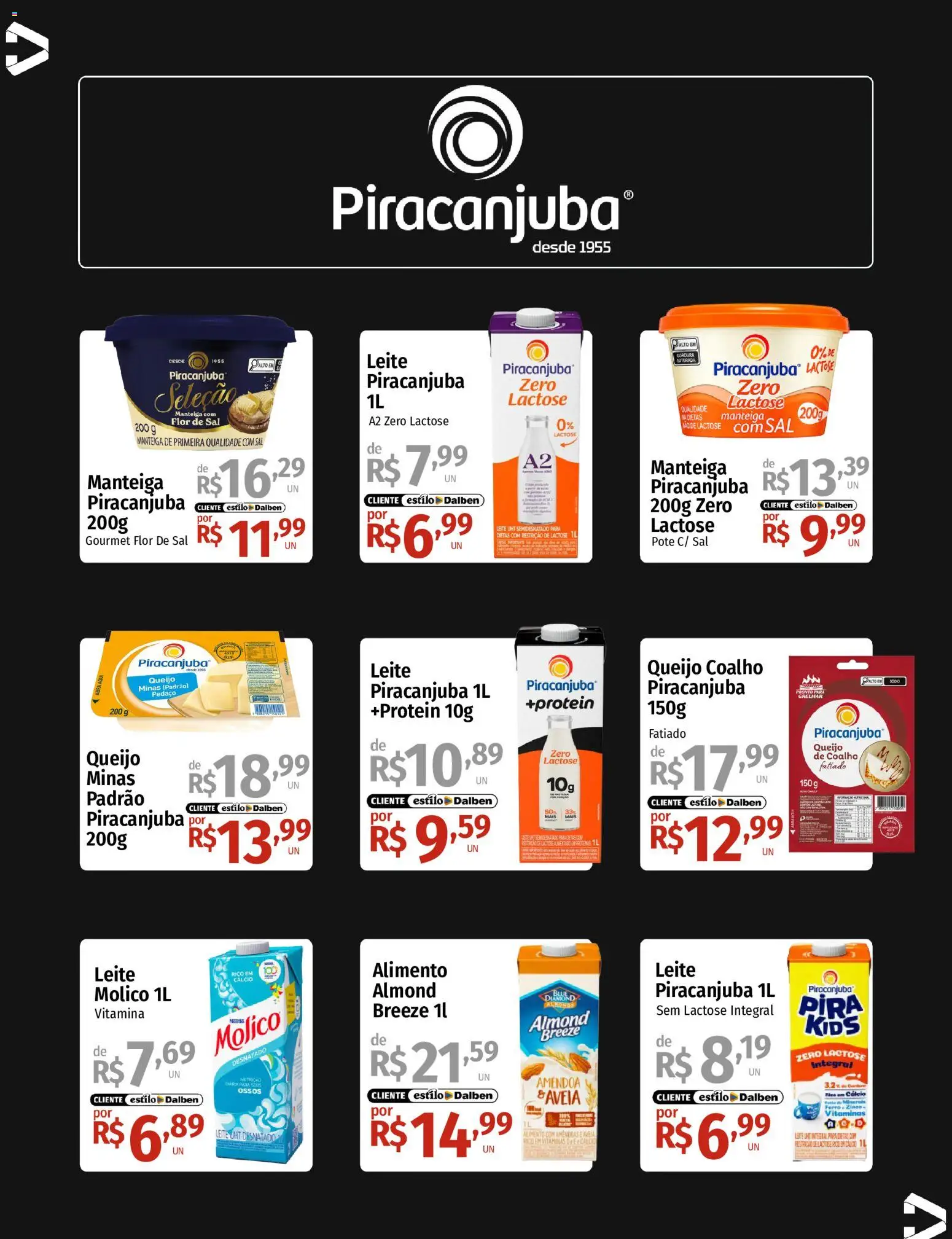 Supermercado Dalben Folheto - válido de 21/09/2026 | Página: 6 | Produtos: Ferro, Leite, Queijo, Sal
