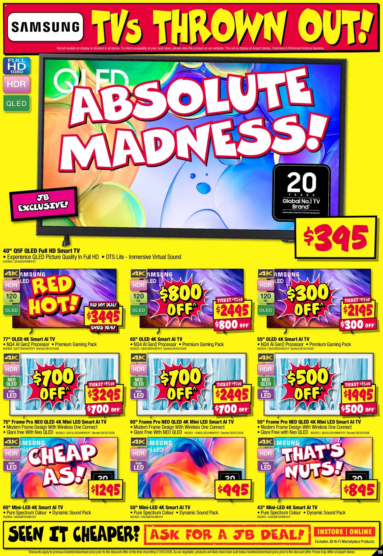 JB Hi-Fi catalogue - valid from 04.06.2026 | Page: 15 | Products: Nuts, Tv, Modem, Smart tv