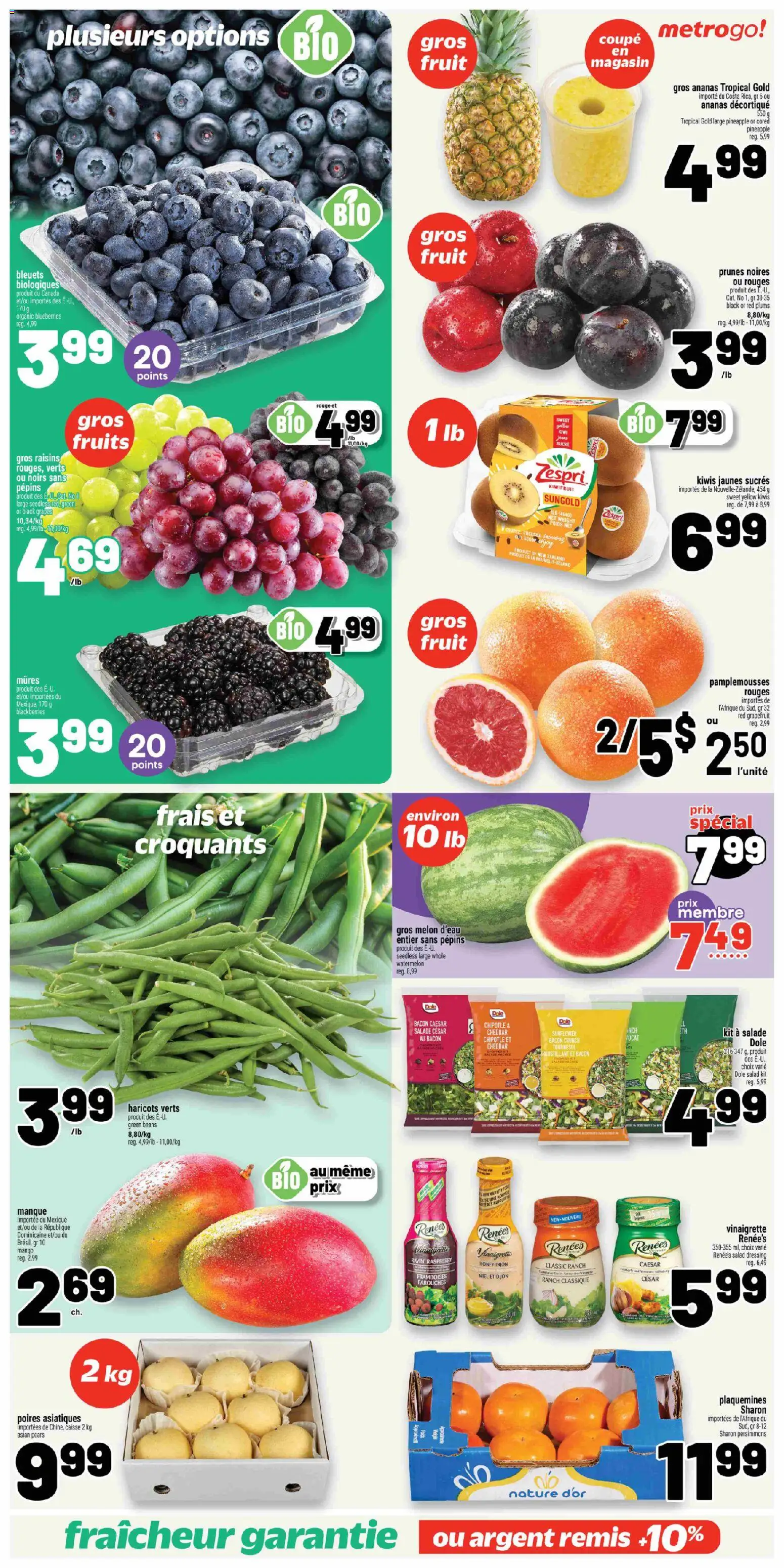 Metro flyer valid from Jul 9, 2026 | Page: 5 | Products: Pineapple, Salad