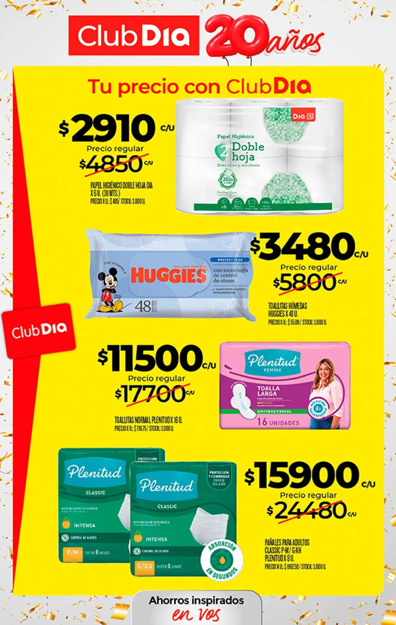 Supermercado DIA Ofertas │ válido desde el 09/09/2026 | Página: 37 | Productos: Toalla, Papel higiénico, Toallitas húmedas, Pañales