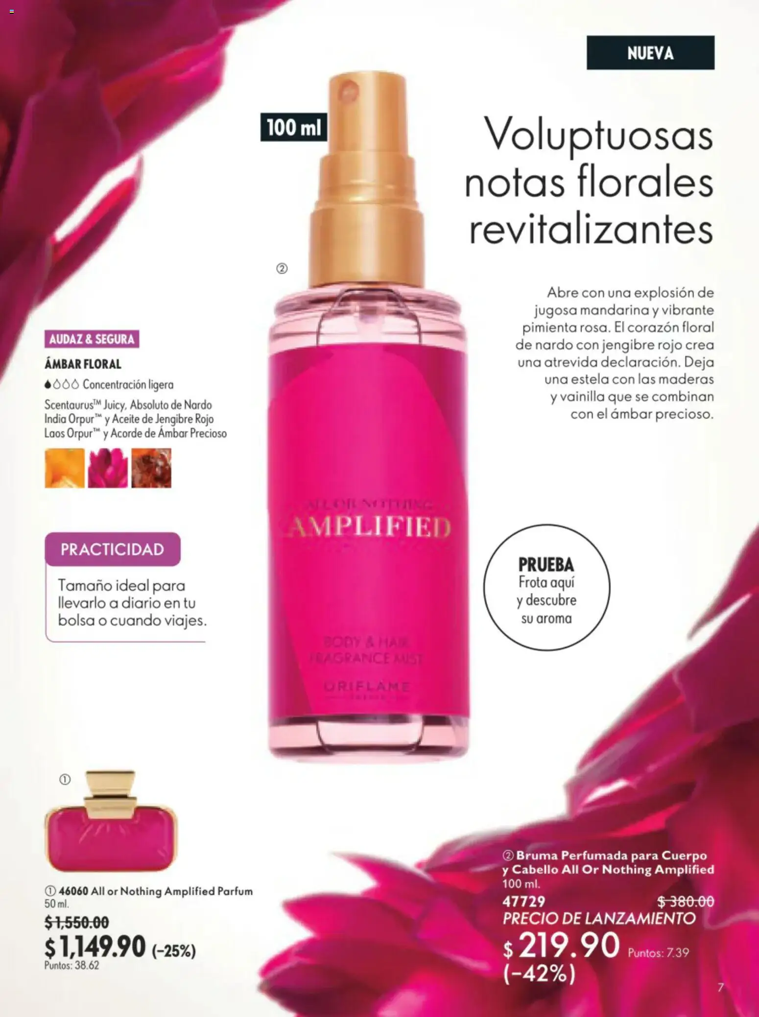 Nuevas ofertas de Oriflame válidas en toda la República Mexicana desde el 11/07/2026. ¡Encuentra las mejores ofertas en Oriflame campaña 10 2026! | Página: 7 | Productos: Bolsa, Bruma, Aceite, Body