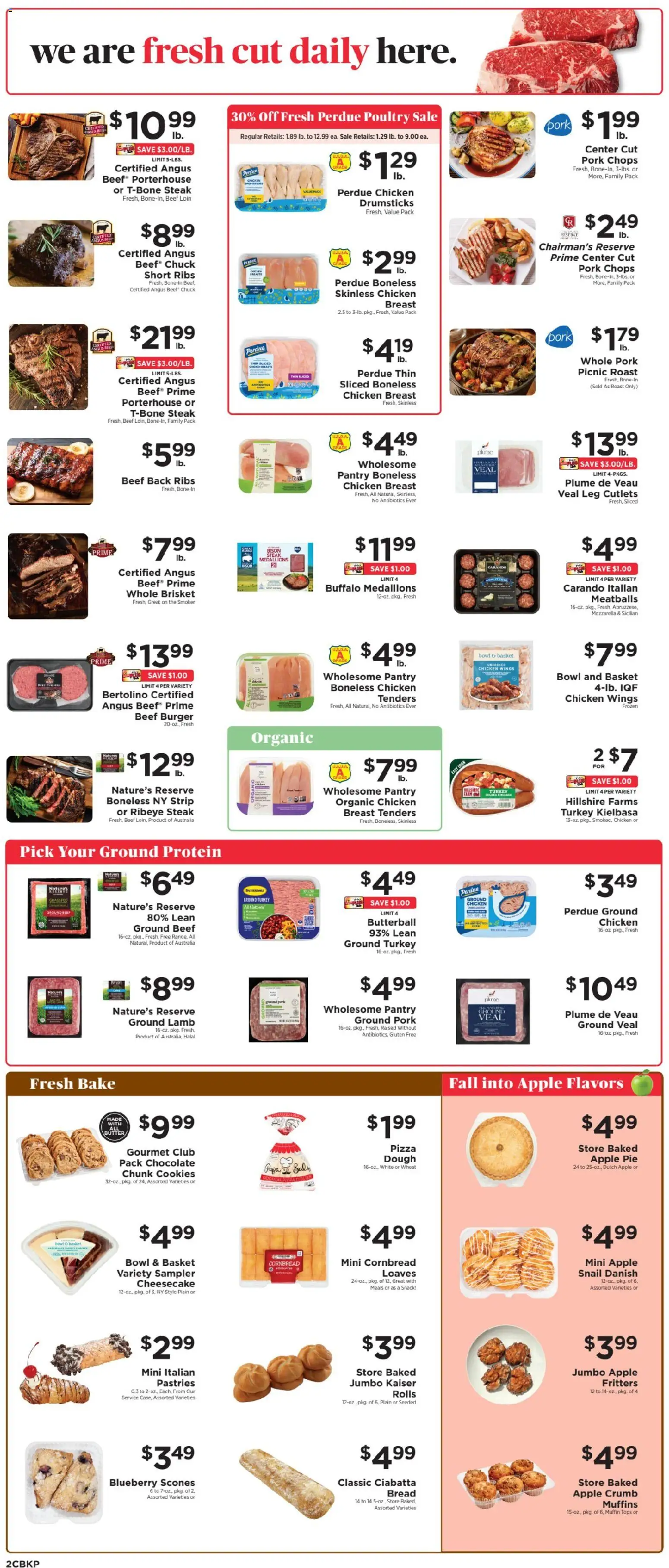 ShopRite Weekly Ad - valid from 10/04/2026 | Page: 4 | Products: Turkey, Butter, Muffin, Beef chuck