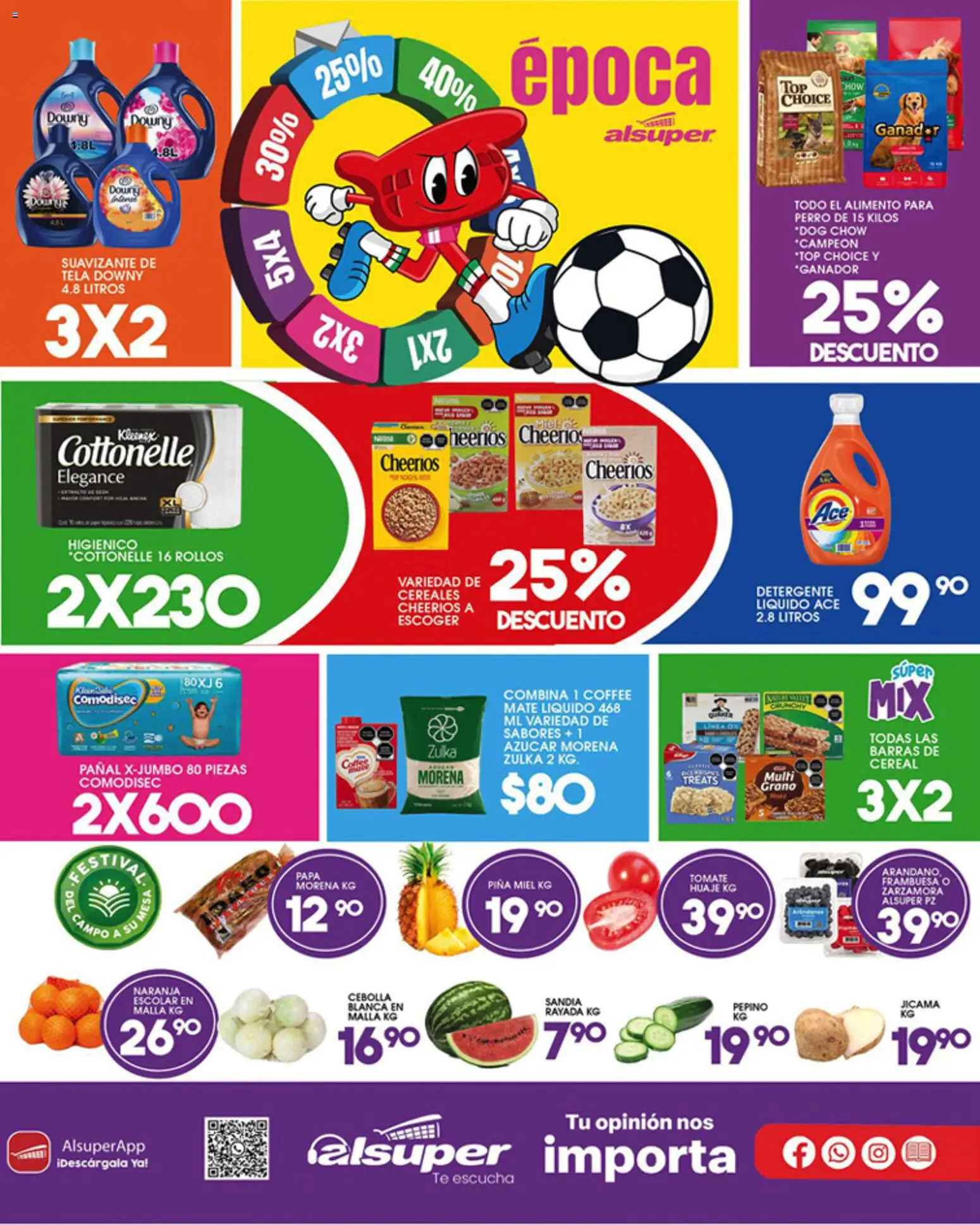 Nuevas ofertas de Alsuper válidas en toda la República Mexicana desde el 29.05.2026. ¡Encuentra las mejores ofertas en Alsuper folleto Laguna! | Página: 8 | Productos: Papa, Azúcar, Sandía, Té