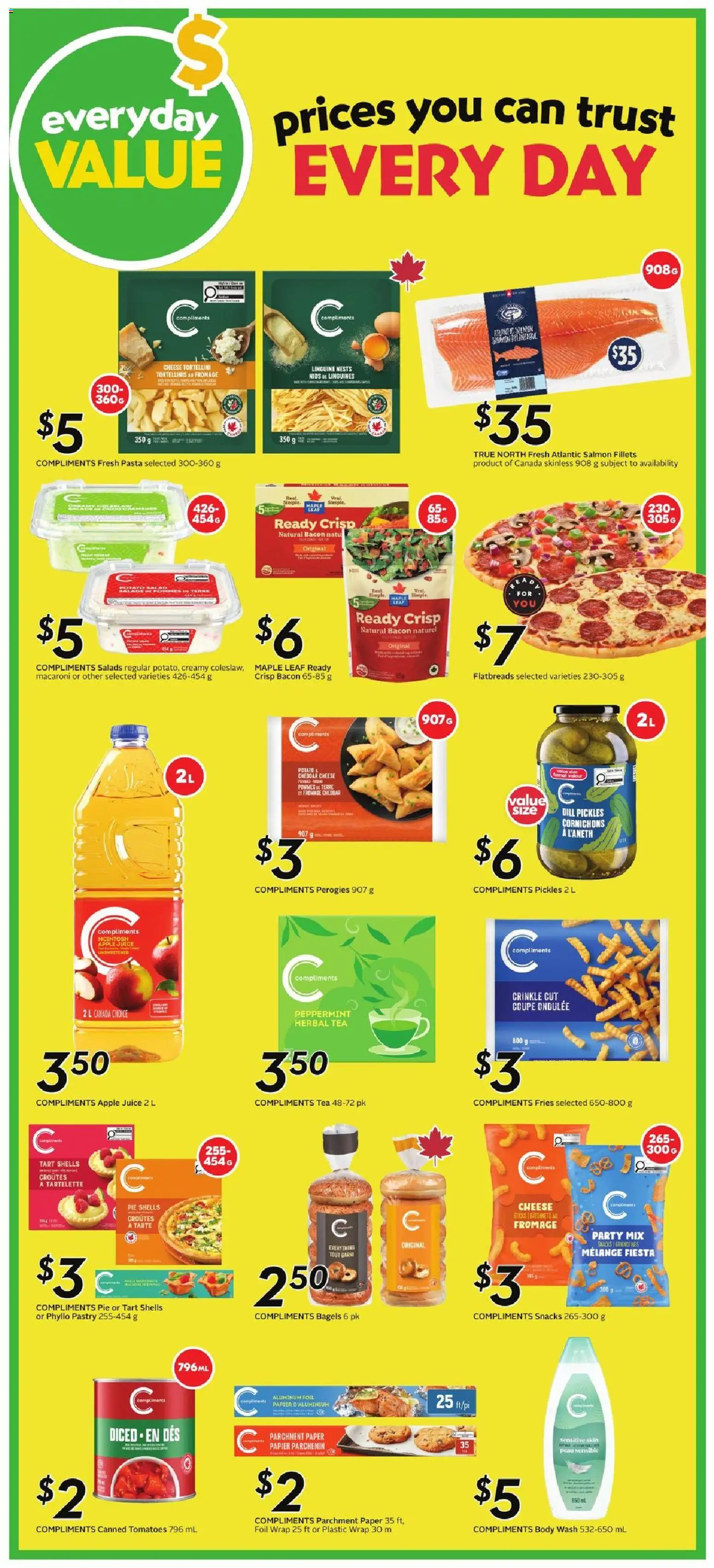 Safeway flyer valid from Sep 17, 2026 | Page: 15 | Products: Herbal tea, Cheddar, Snacks, Tomatoes