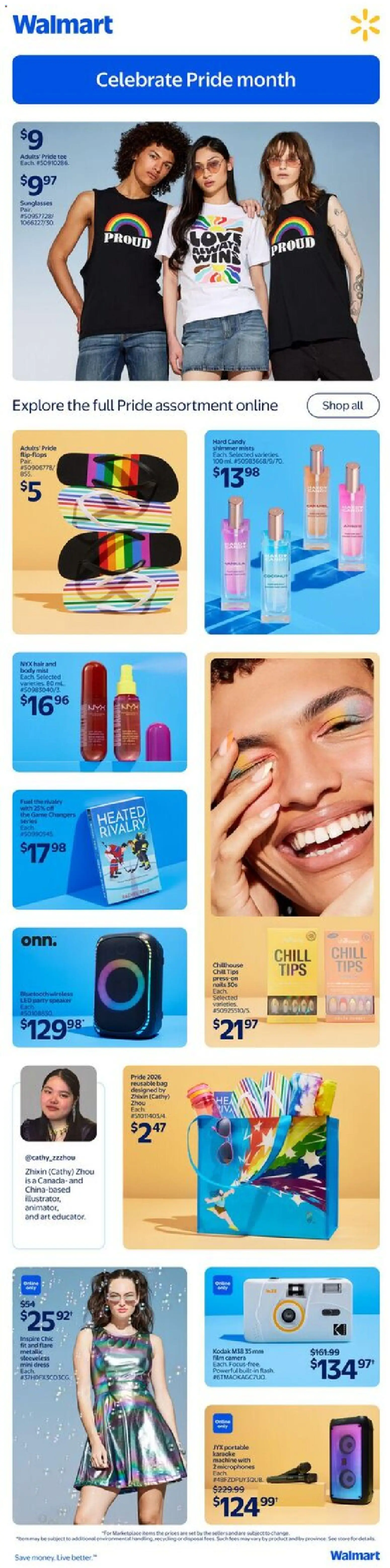 Walmart flyer valid from 11.06.2026 | Page: 14 | Products: Camera, Game, Bag