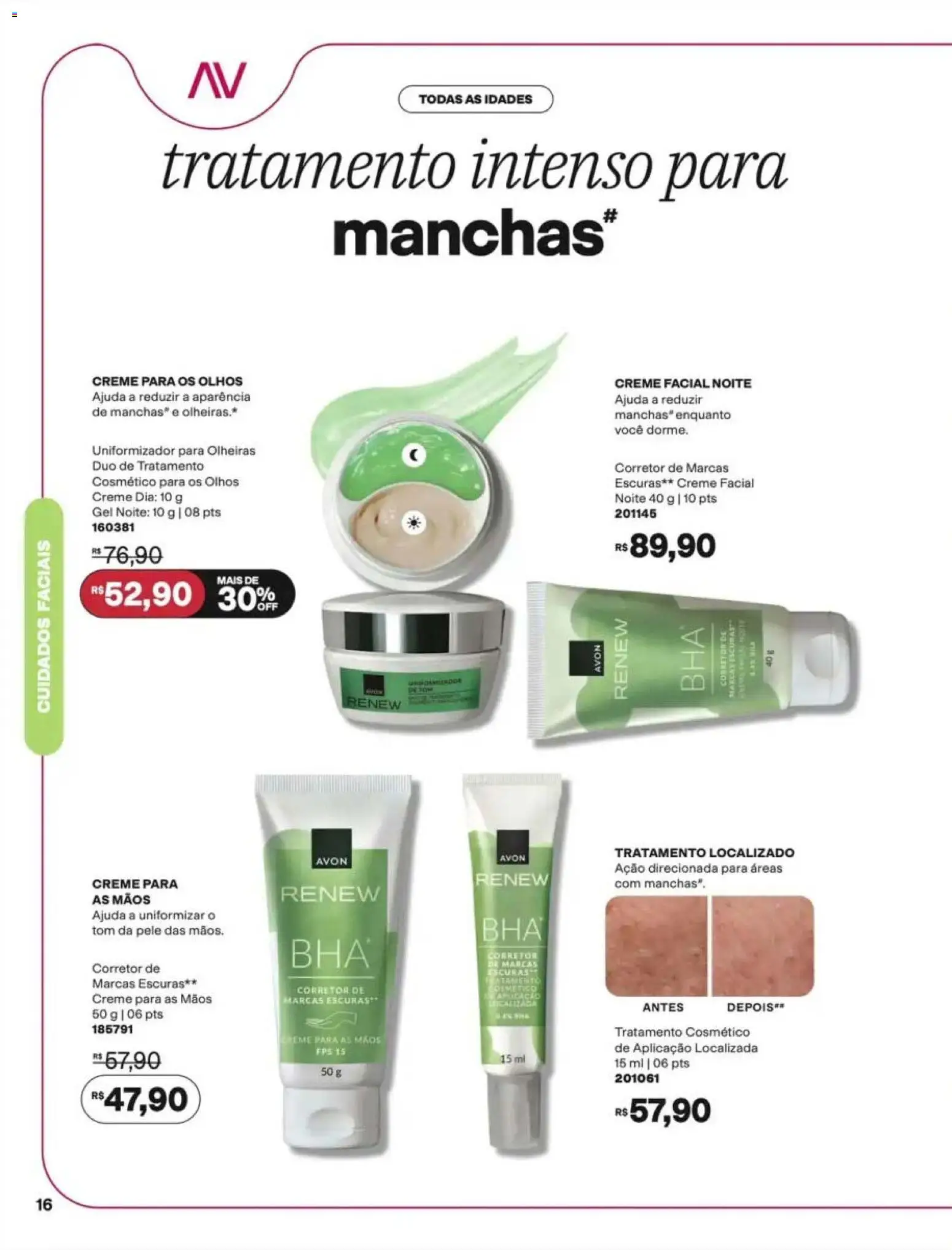 Avon Folheto - válido de 12/10/2026 | Página: 16 | Produtos: Creme facial, Creme para as mãos, Creme