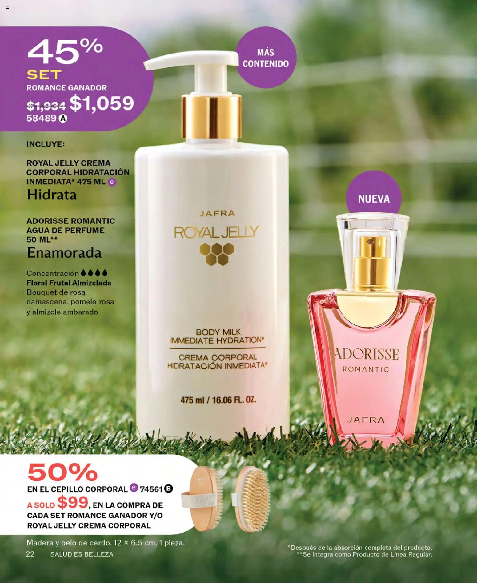 Nuevas ofertas de JAFRA válidas en toda la República Mexicana desde el 01.05.2026. ¡Encuentra las mejores ofertas en JAFRA catálogo! | Página: 22 | Productos: Cepillo, Body, Perfume, Crema corporal