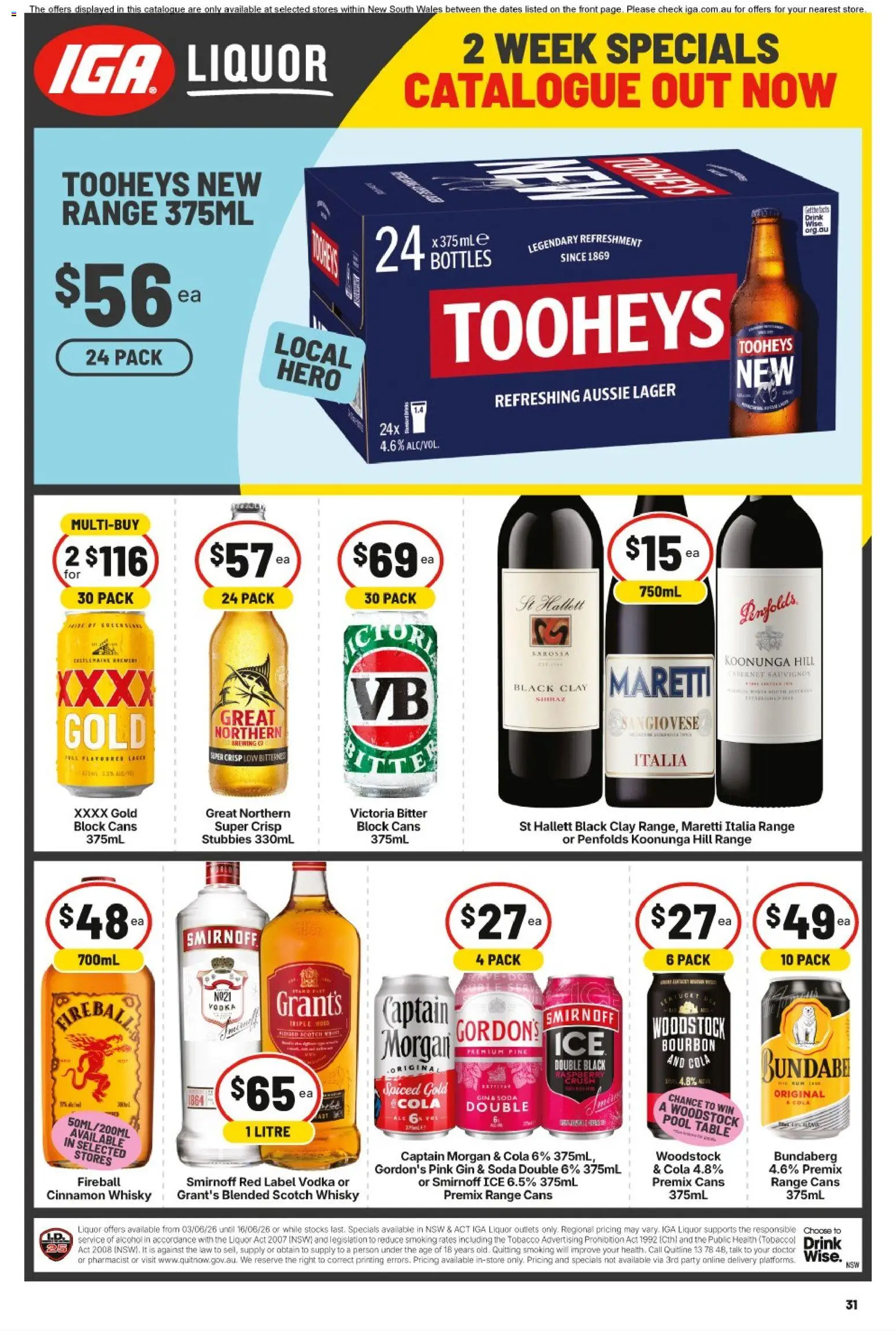 IGA catalogue - valid from 03.06.2026 | Page: 31 | Products: Table, Gin, Raspberry, Clay