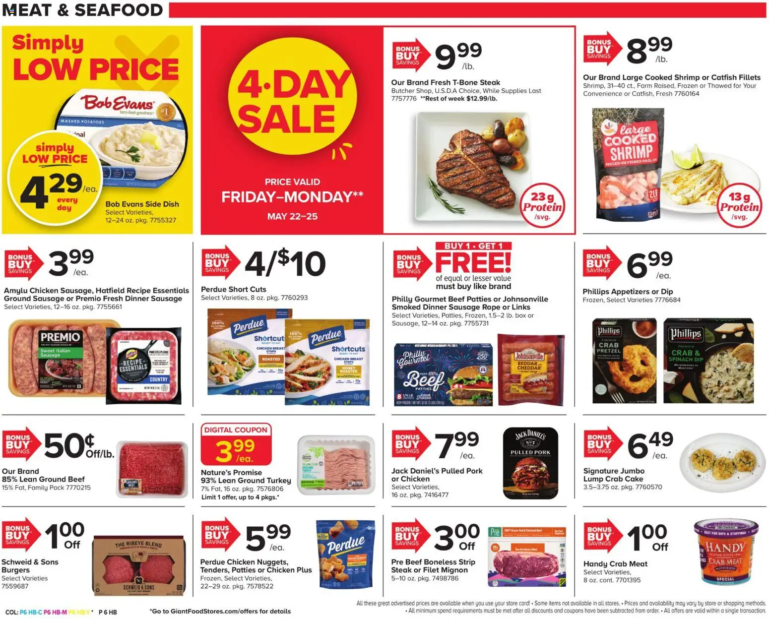 Giant Weekly Ad - valid from 22.05.2026 | Page: 12 | Products: Spinach, Box, Beef, Sausage