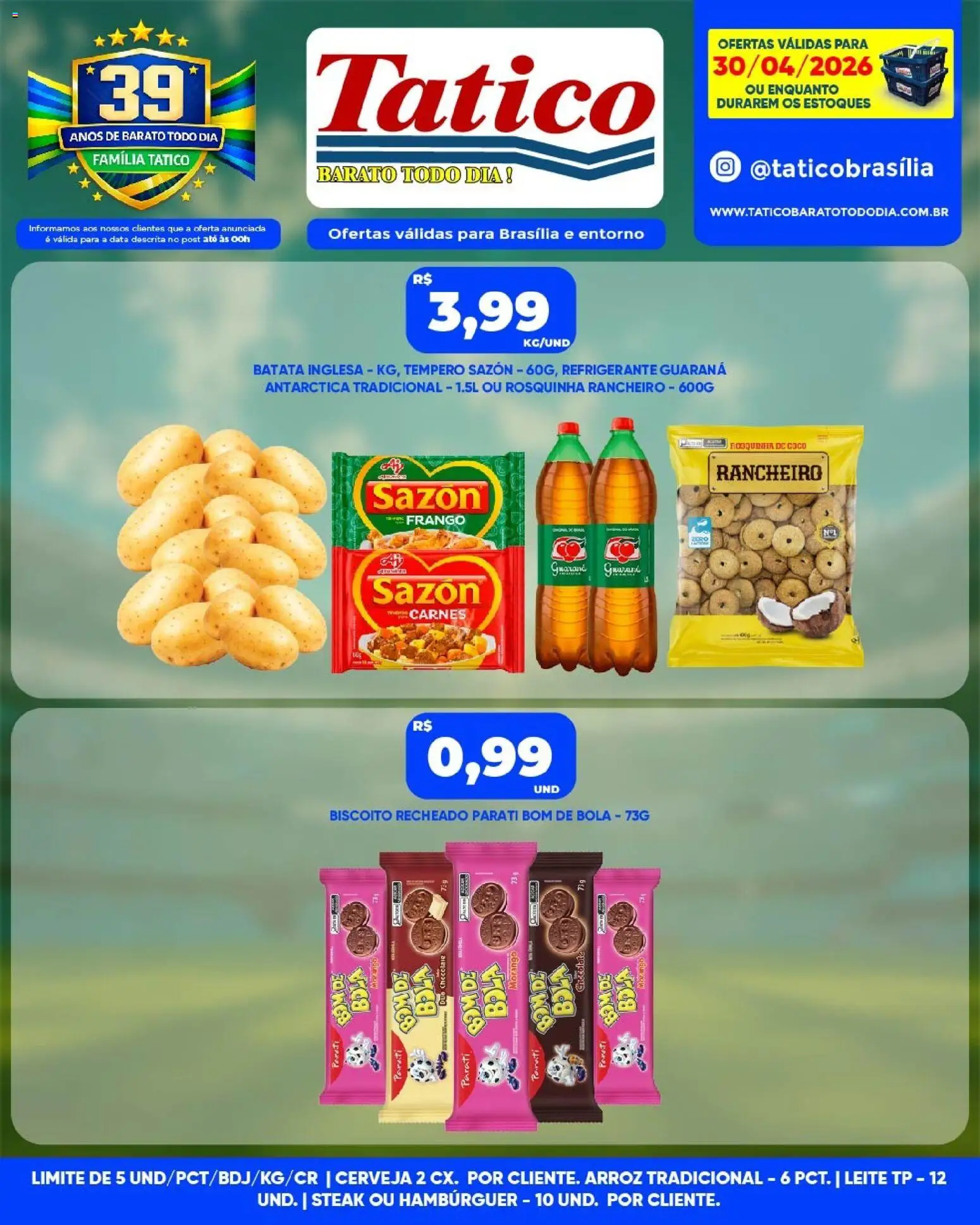 Tatico Folheto - válido de 01.05.2026 | Página: 21 | Produtos: Guaraná, Cerveja, Arroz, Frango