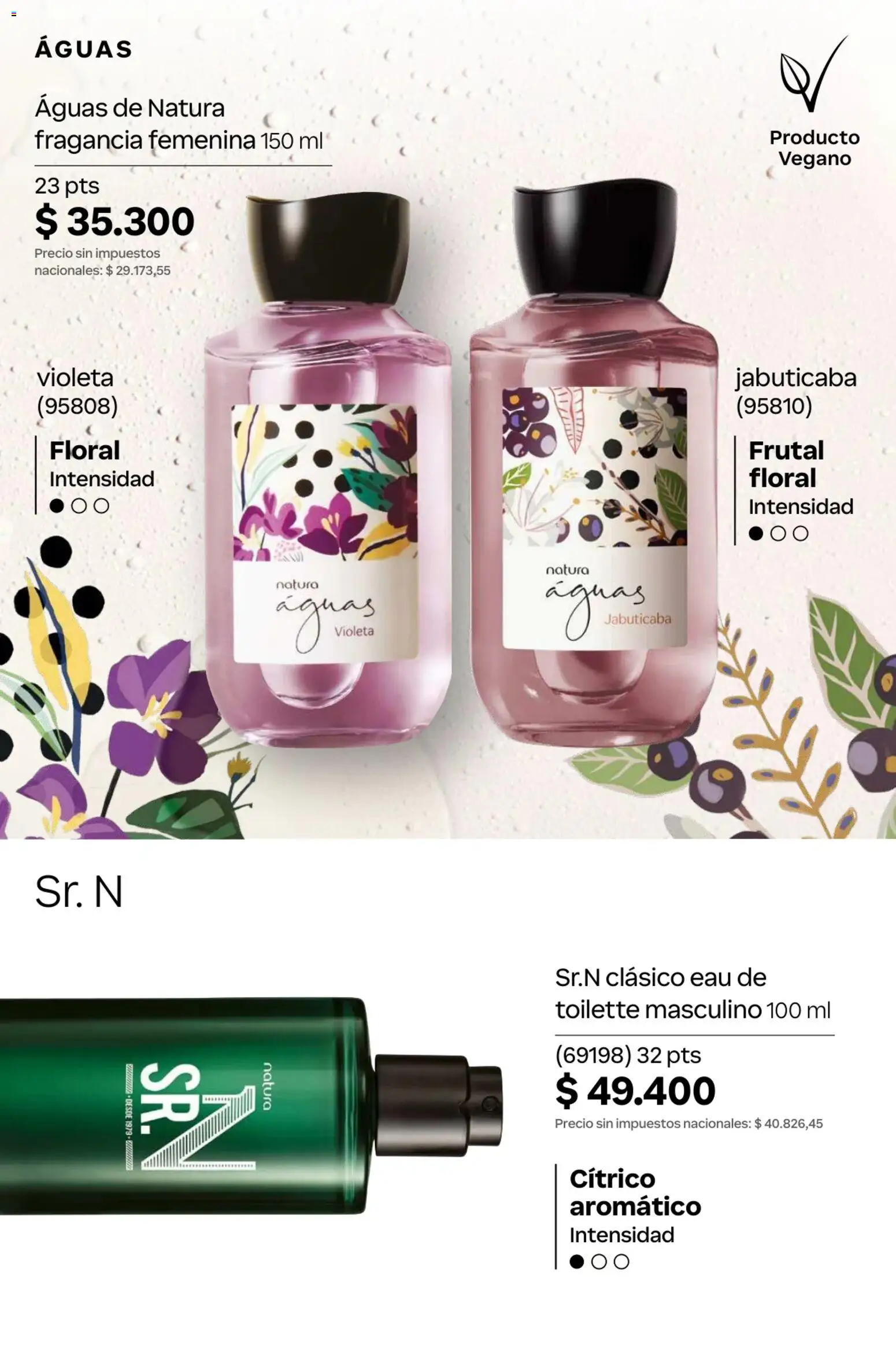 Catálogo Natura Ciclo 10 │ válido desde el 30/06/2026 | Página: 108 | Productos: Fragancia, Eau de toilette, Agua