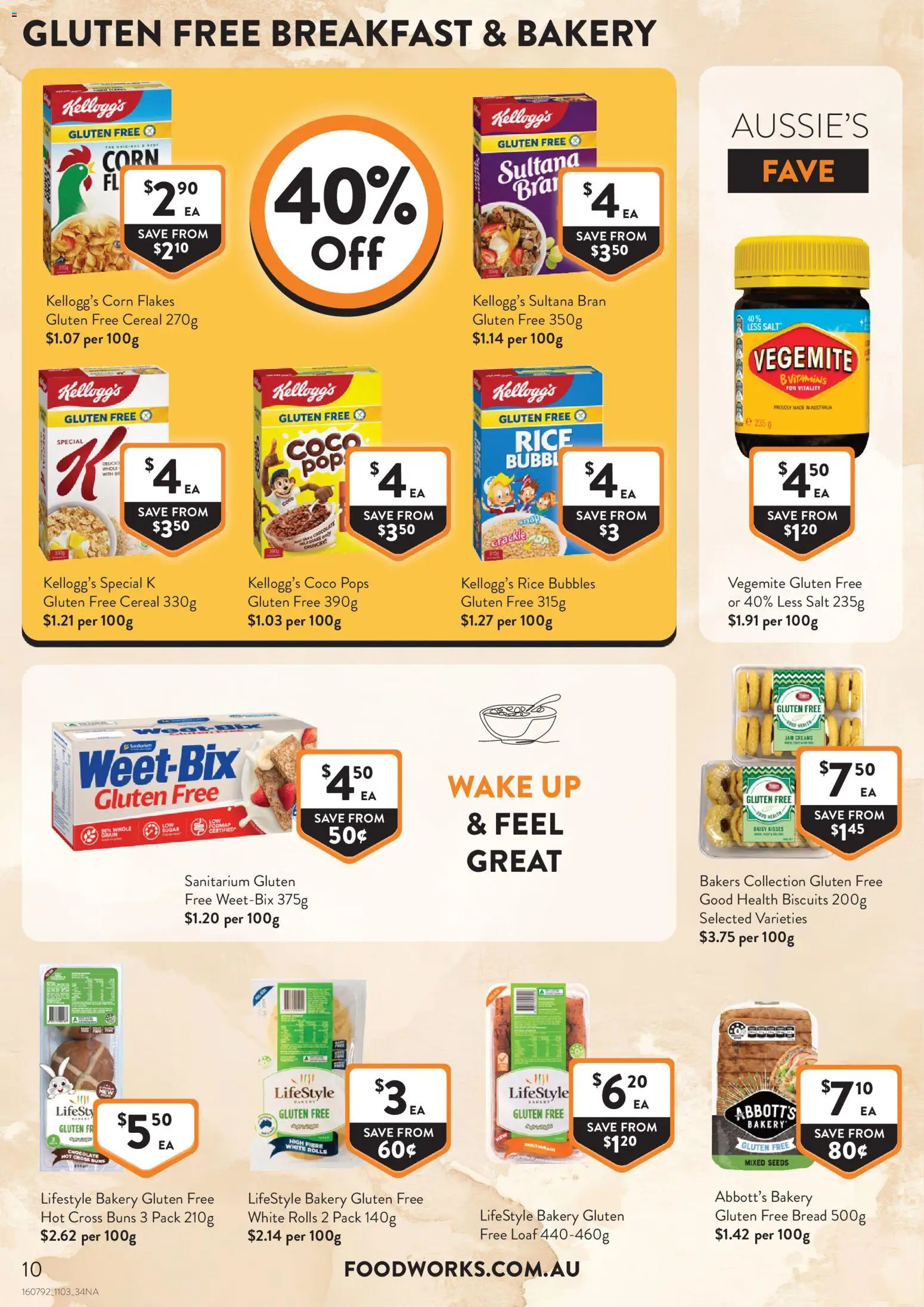 Foodworks catalogue - valid from 11.03.2026 | Page: 10 | Products: Bread, Rice, Biscuits, Salt