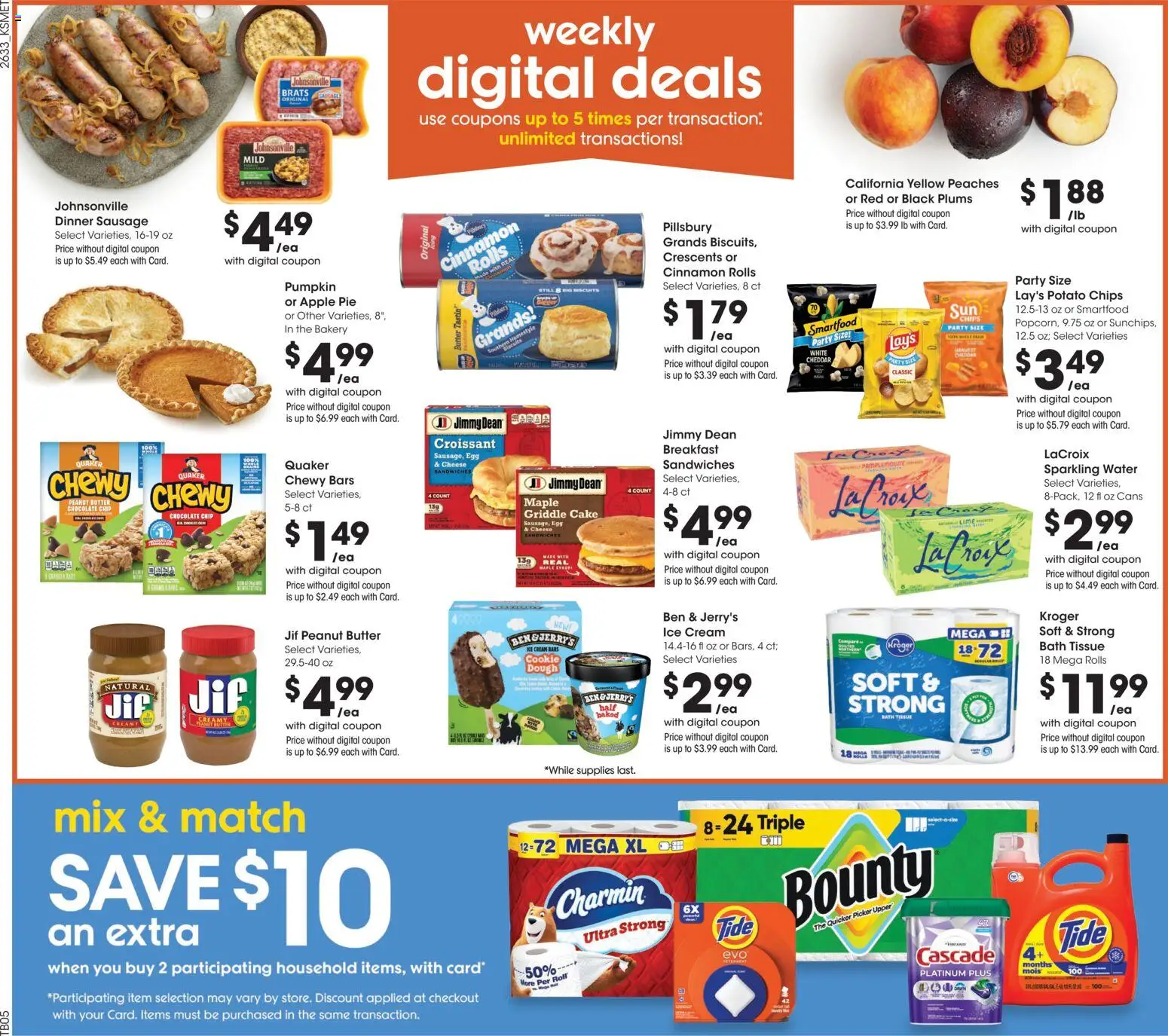 King Soopers Weekly Ad - valid from 09/16/2026 | Page: 5 | Products: Griddle, Chips, Water, Apple Pie