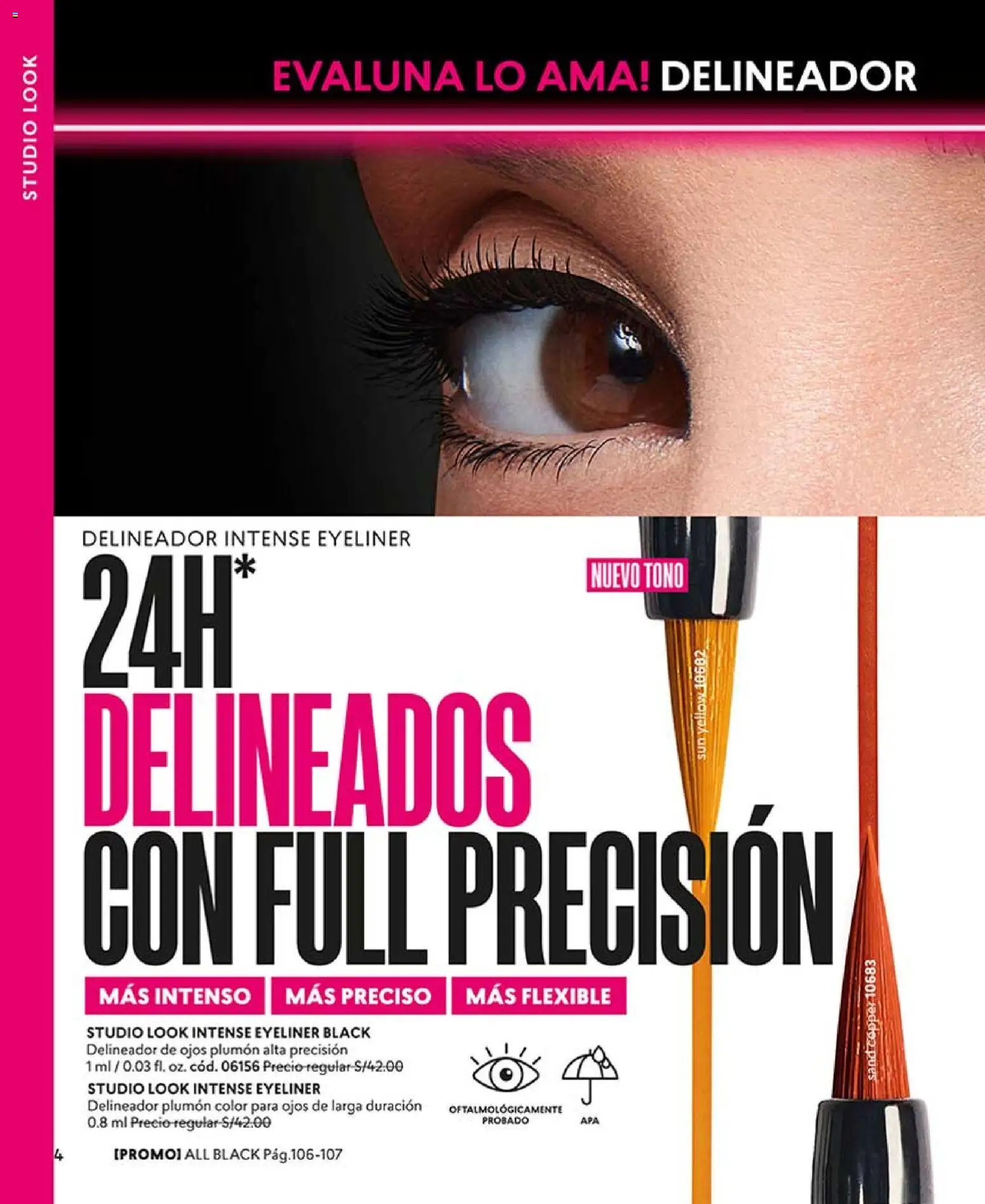 Catálogo CyZone válido desde 14/03/2026 | Página: 4 | Productos: Delineador de ojos, Delineador