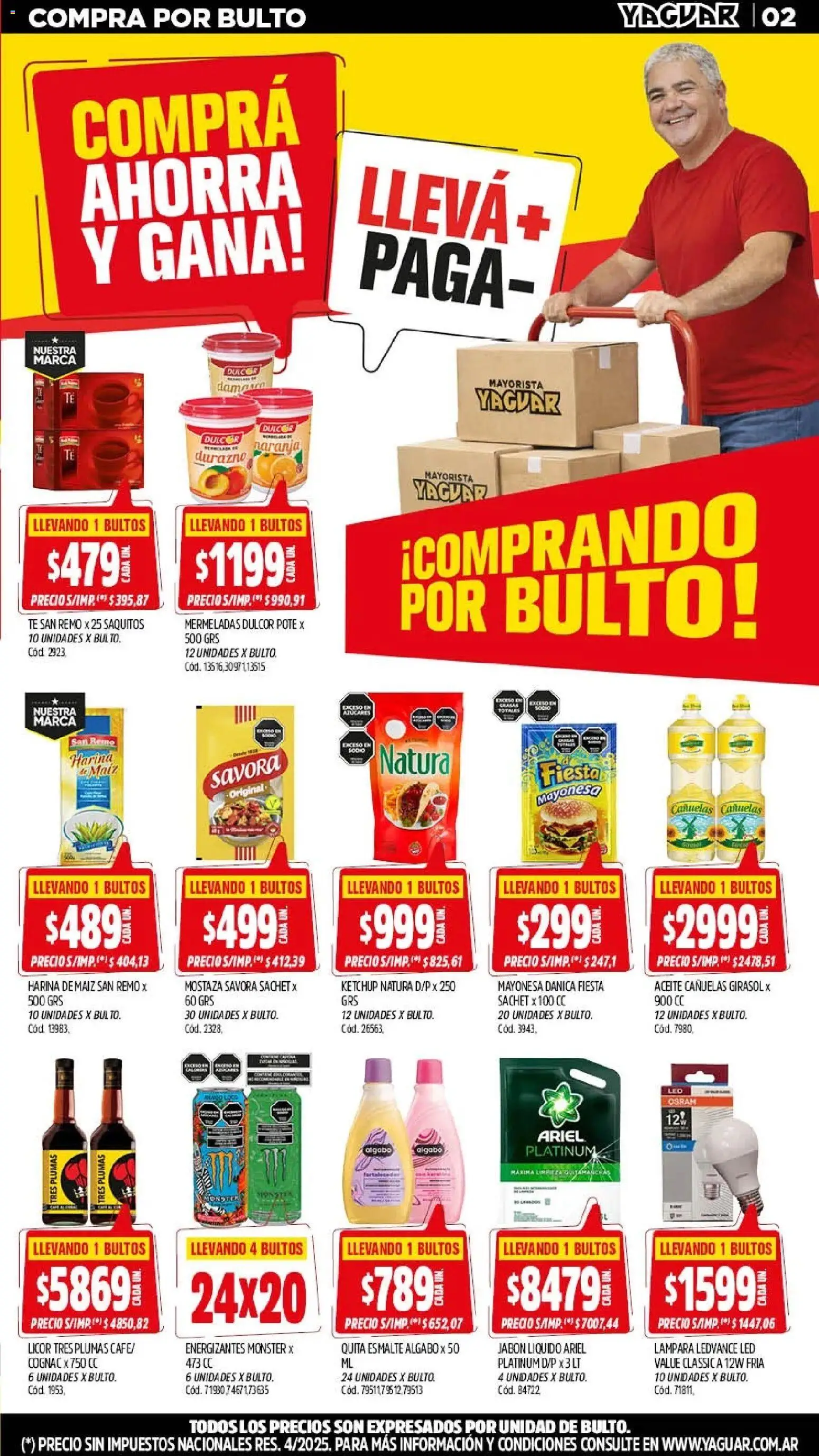 Yaguar - Oferta Semanal Santa Fé │ válido desde el 11.05.2026 | Página: 2 | Productos: Harina, Aceite, Jabón líquido, Ketchup