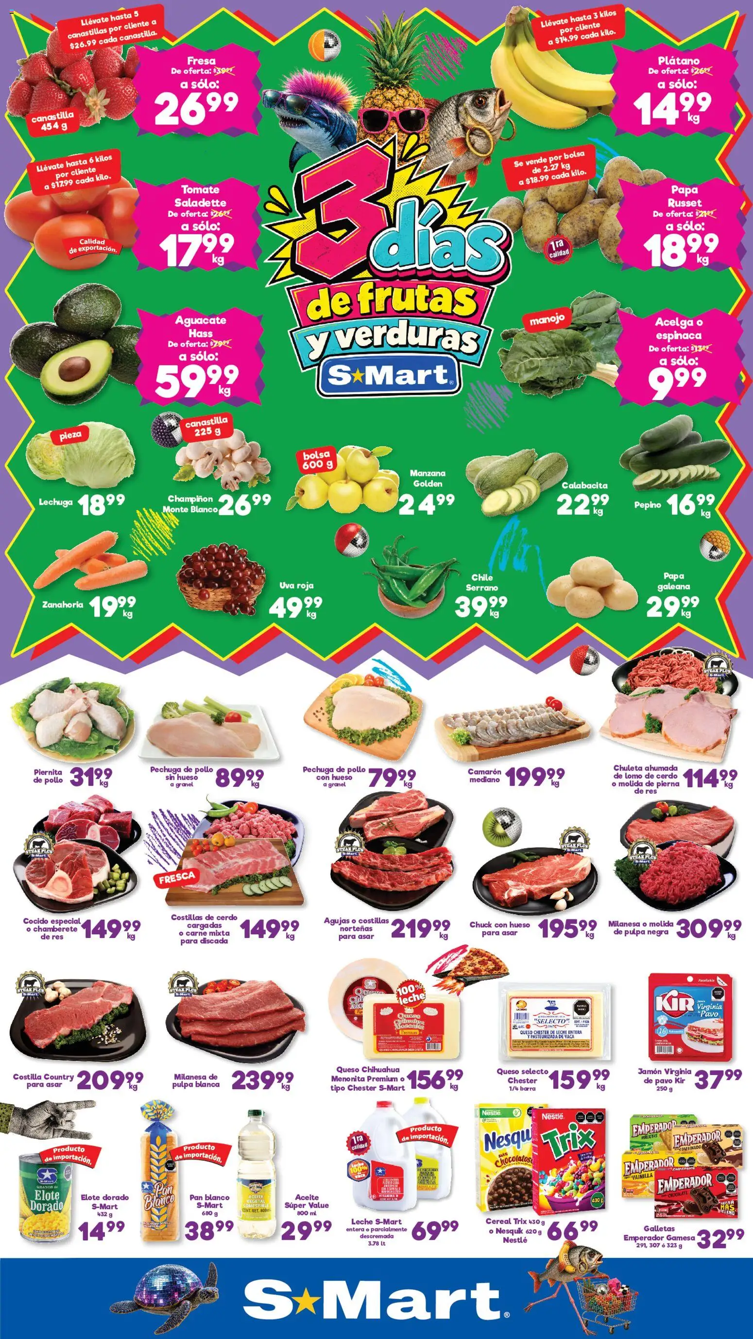 Nuevas ofertas de S-Mart válidas en toda la República Mexicana desde el 29/09/2026. ¡Encuentra las mejores ofertas en S-Mart folleto Monterrey! | Página: 1