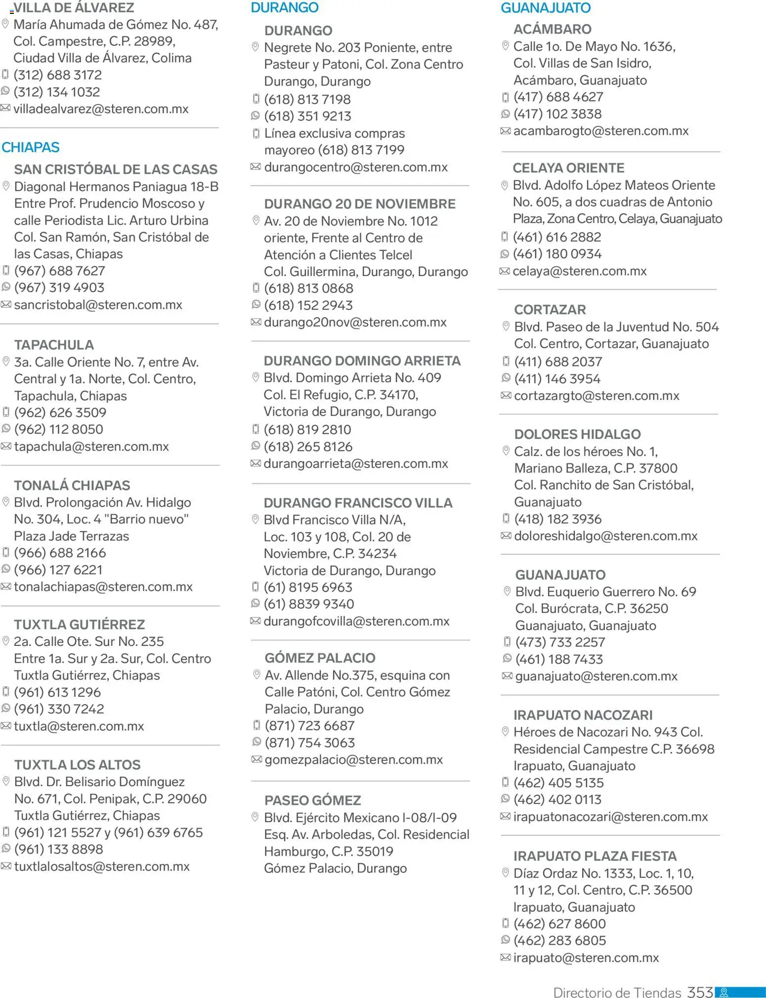 Nuevas ofertas de Steren válidas en toda la República Mexicana desde el 01.01.2026. ¡Encuentra las mejores ofertas en Steren catálogo! | Página: 365