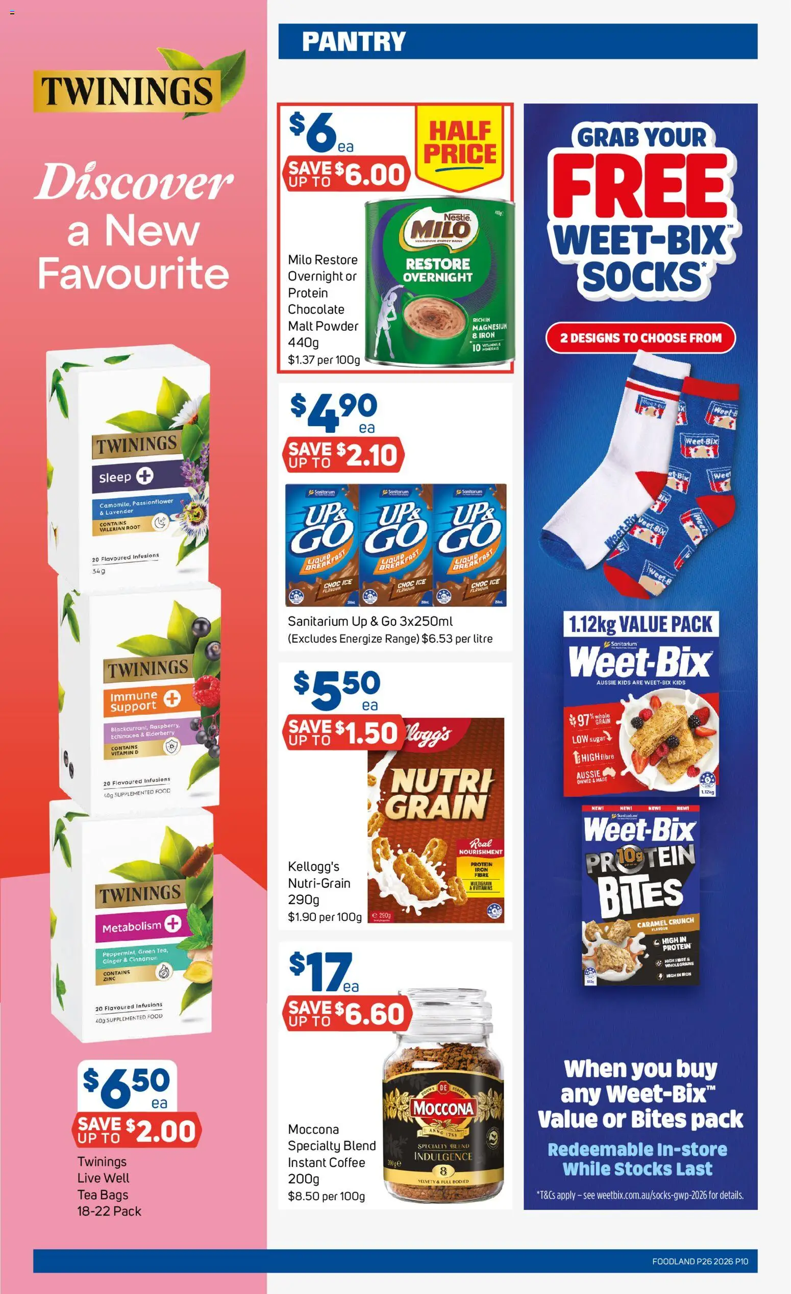 Foodland catalogue - valid from 24/06/2026 | Page: 10 | Products: Coffee, Chocolate, Iron, Zinc