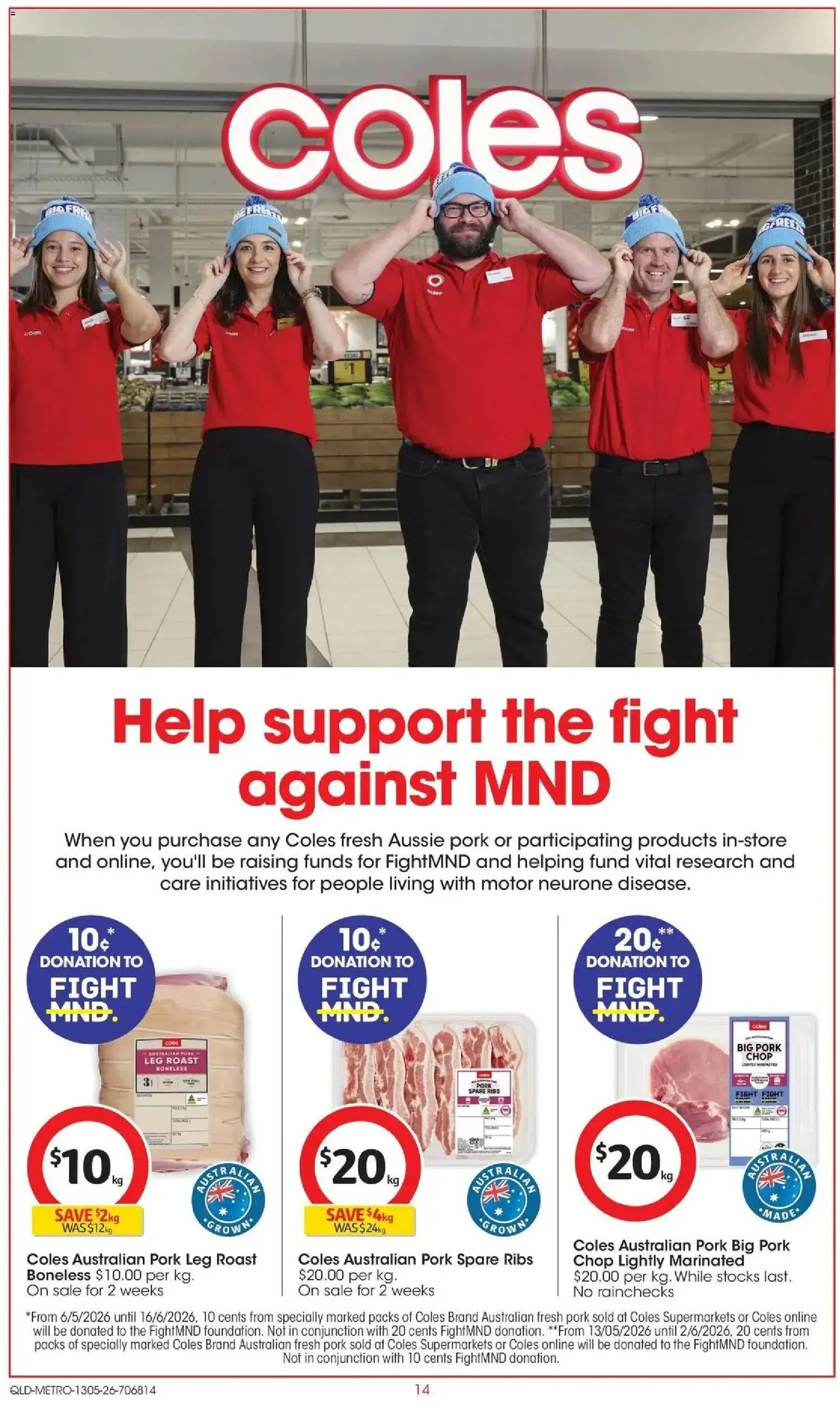 Coles catalogue - valid from 13.05.2026 | Page: 14 | Products: Pork