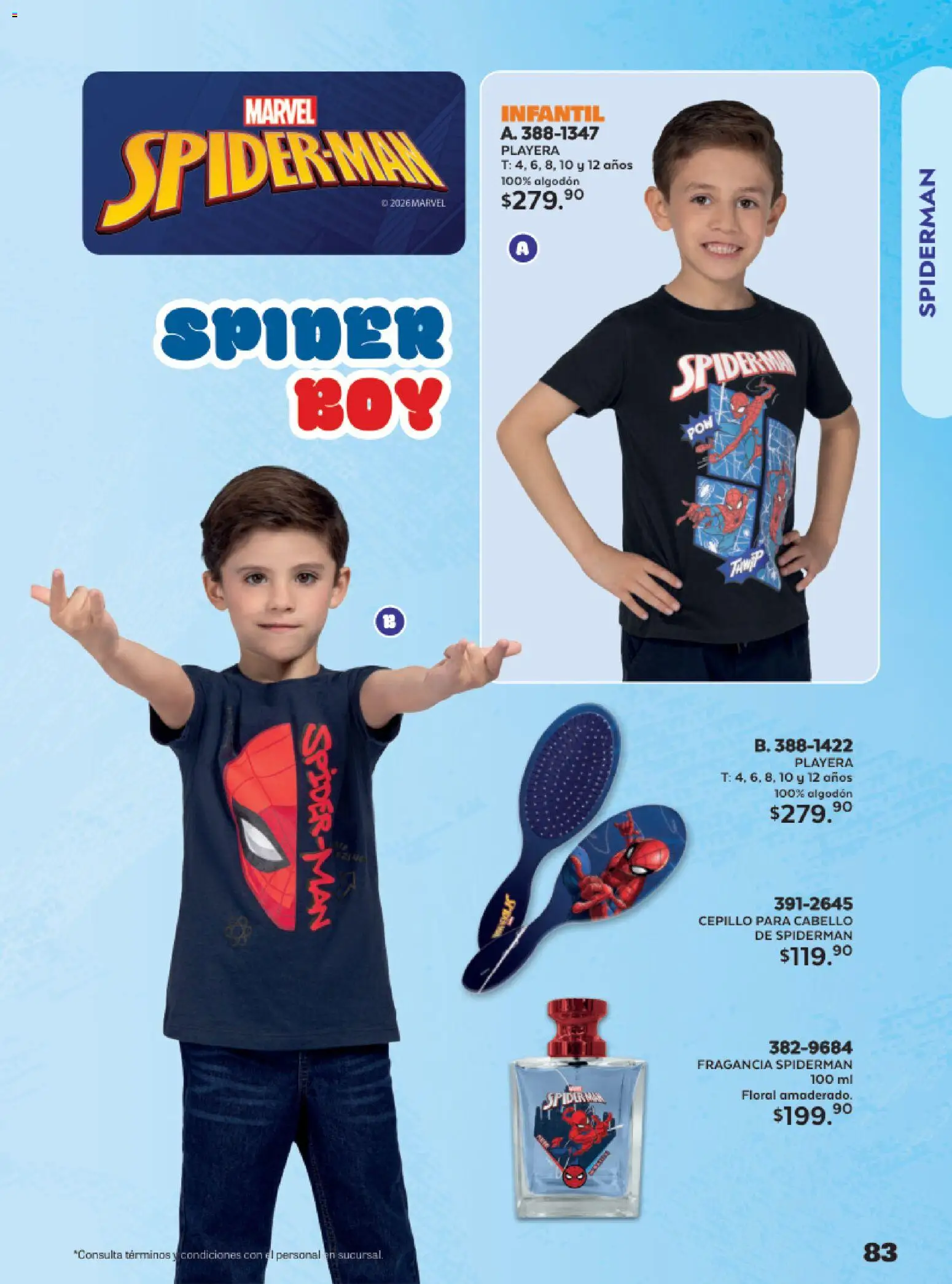 Nuevas ofertas de Andrea válidas en toda la República Mexicana desde el 24.05.2026. ¡Encuentra las mejores ofertas en Andrea catálogo Lo más divertindo en ropa! | Página: 83 | Productos: Cepillo, Algodón, Playera, Fragancia