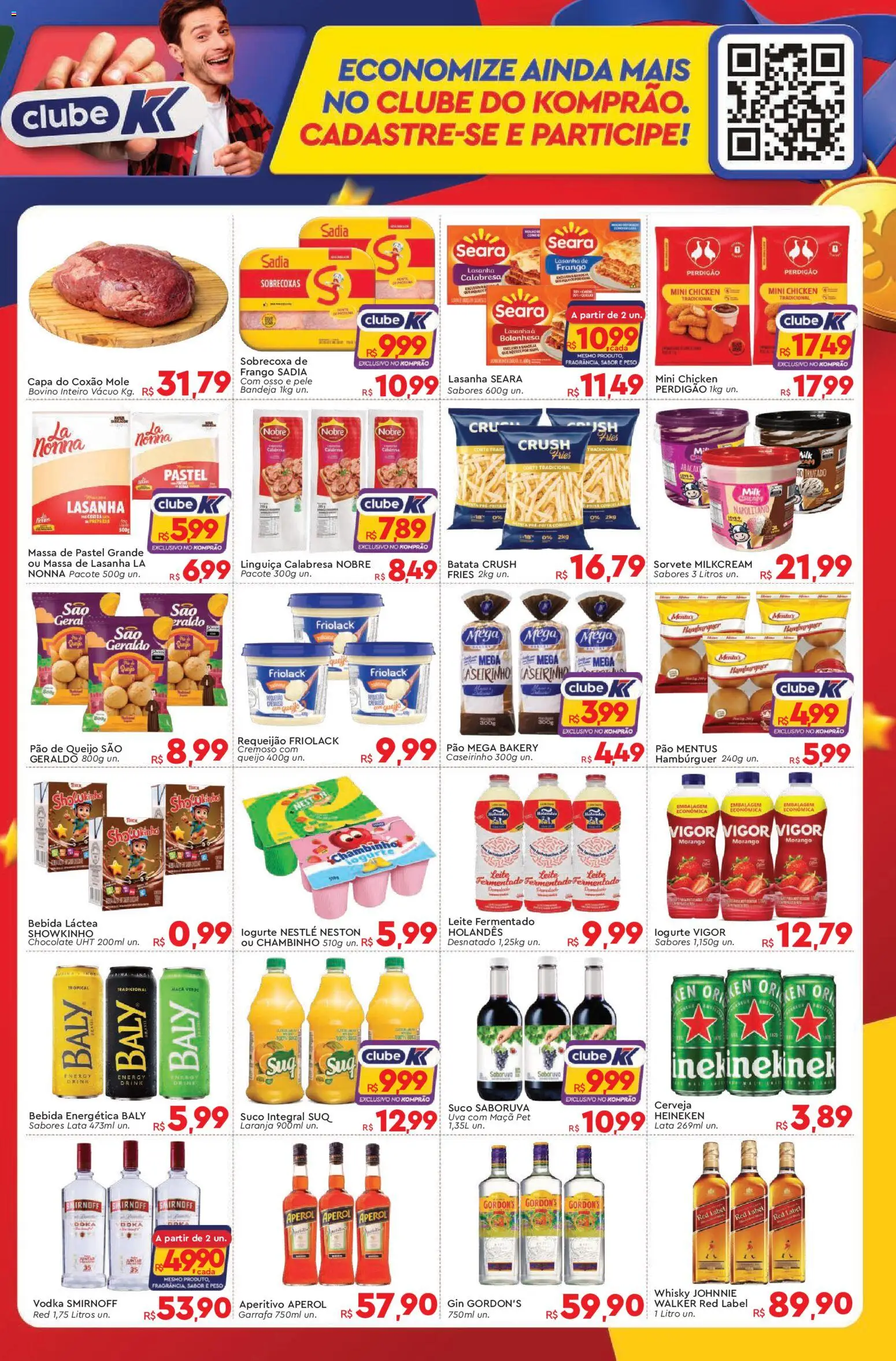 Komprao Atacadista Folheto - válido de 14/08/2026 | Página: 3 | Produtos: Uva, Queijo, Sorvete, Bebida