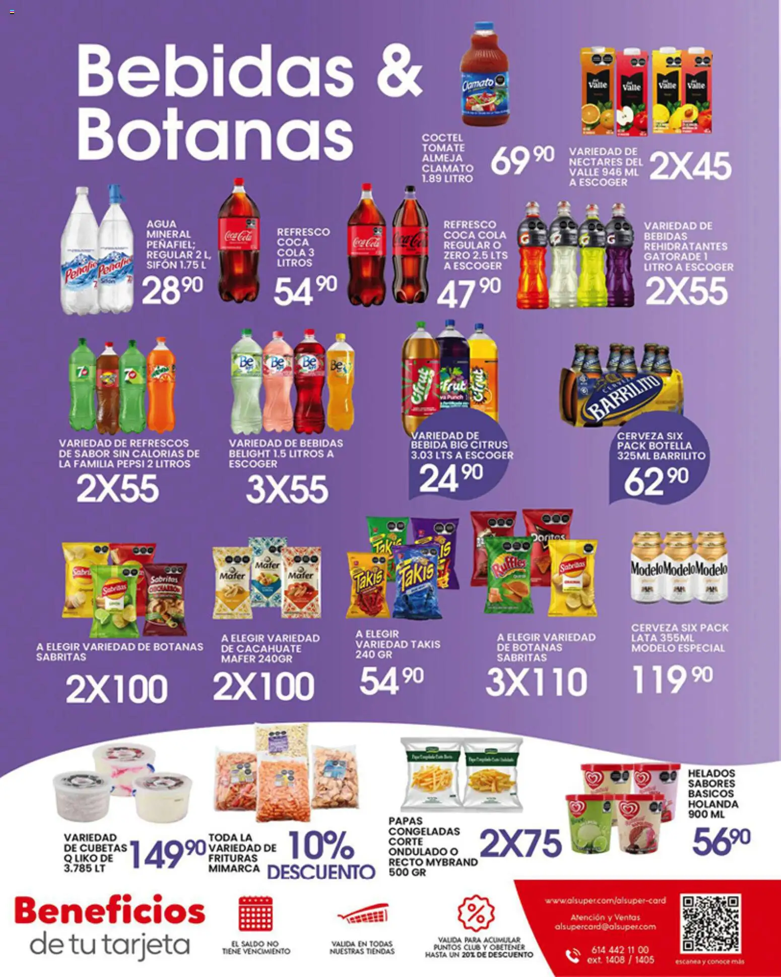 Nuevas ofertas de Alsuper válidas en toda la República Mexicana desde el 08.05.2026. ¡Encuentra las mejores ofertas en Alsuper folleto Zacatecas! | Página: 7 | Productos: Refresco, Cacahuate, Tomate, Cerveza