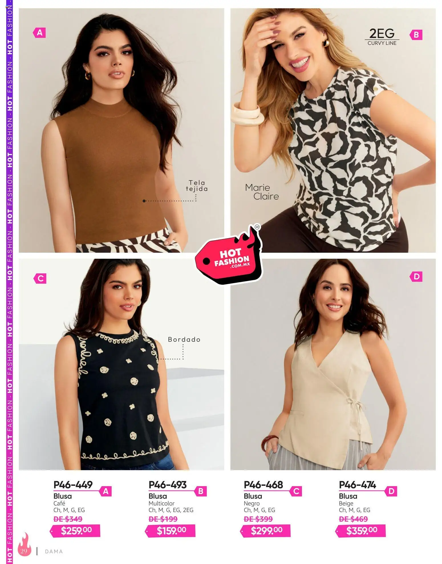 Nuevas ofertas de Cklass válidas en toda la República Mexicana desde el 03/08/2026. ¡Encuentra las mejores ofertas en Cklass catálogo Hot Fashion Calzado! | Página: 142 | Productos: Blusa, Café