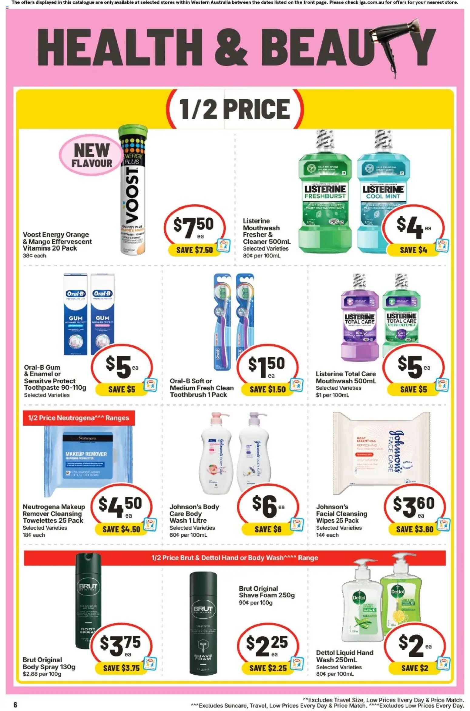 IGA catalogue - valid from 09/09/2026 | Page: 7 | Products: Listerine, Gum, Toothpaste, Mango