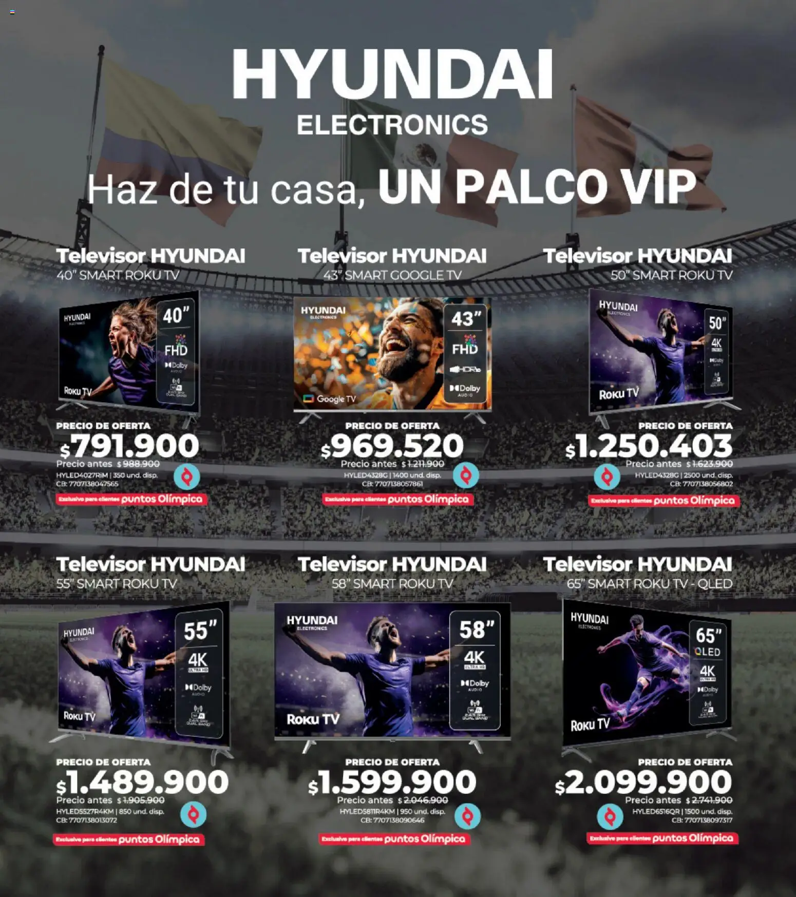 Olímpica revista - valida desde el 30.05.2026 | Página: 6 | Productos: Televisor, Audio