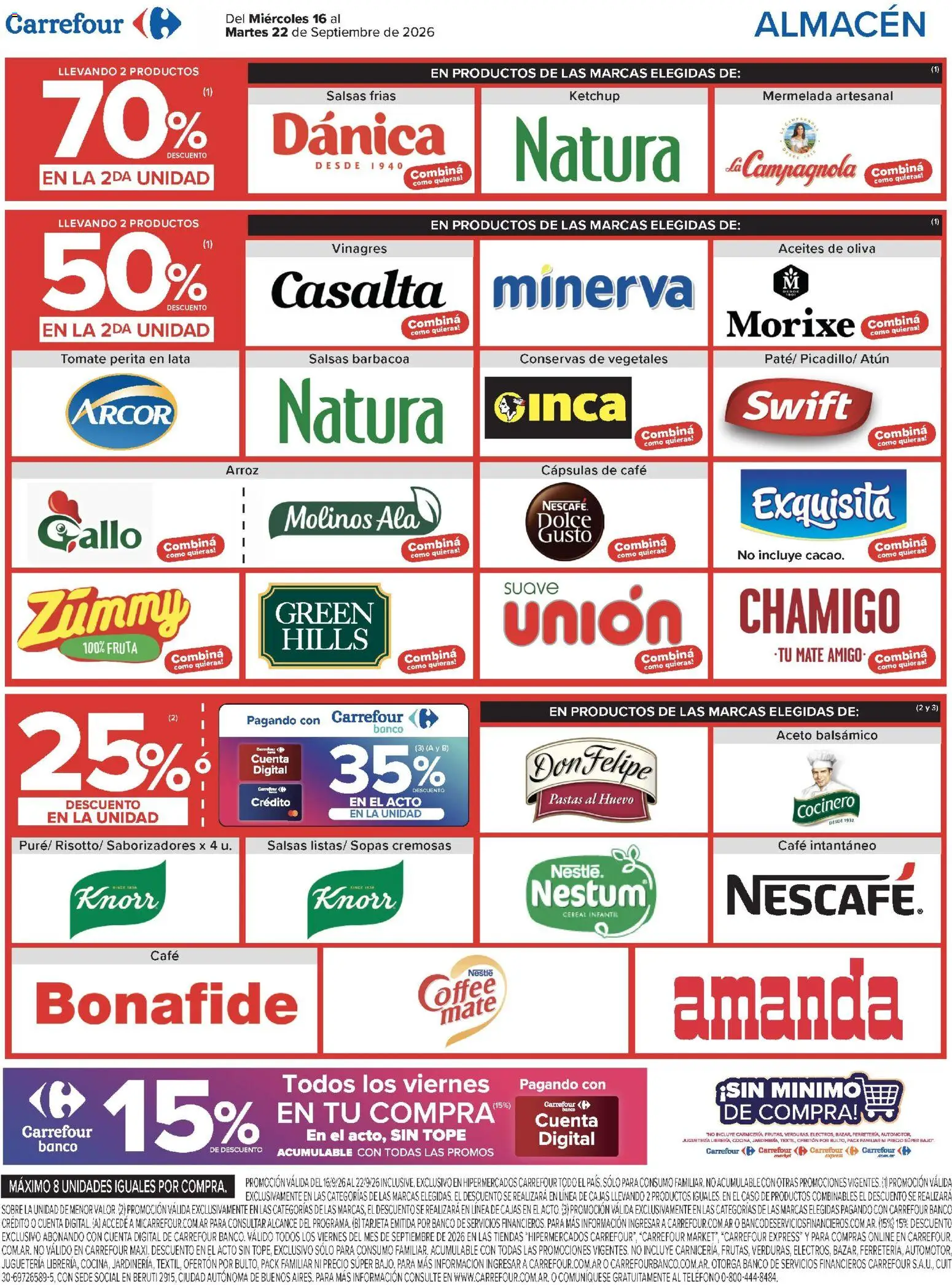 Carrefour - Carrefour Hiper Ofertas │ válido desde el 16/09/2026 | Página: 6 | Productos: Teléfono, Sobre, Conservas, Mermelada