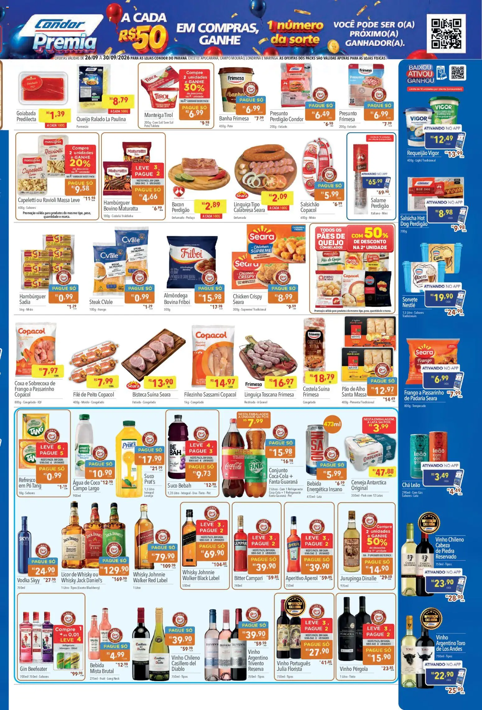 Supermercados Condor Folheto - válido de 26/09/2026 | Página: 3