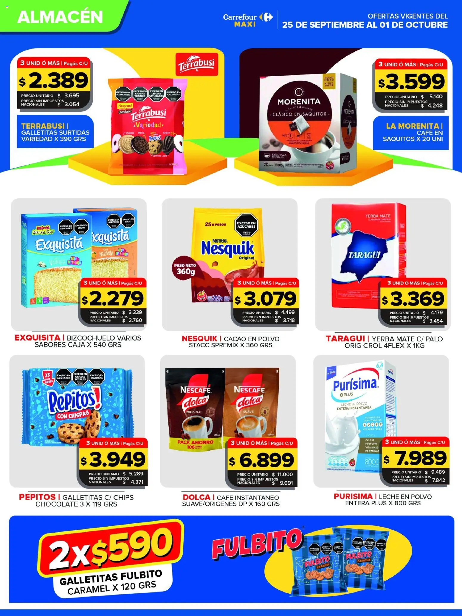 Carrefour Maxi catálogo │ válido desde el 25/09/2026 | Página: 6 | Productos: Café instantáneo, Yerba, Polvo, Leche