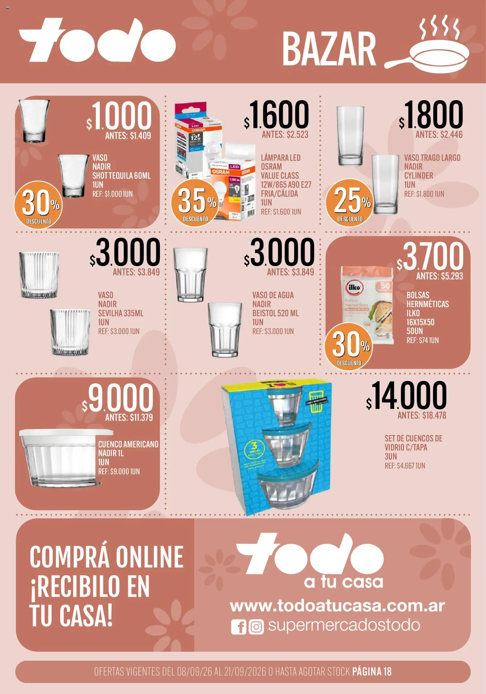 Supermercados TODO catálogo │ válido desde el 08/09/2026 | Página: 18