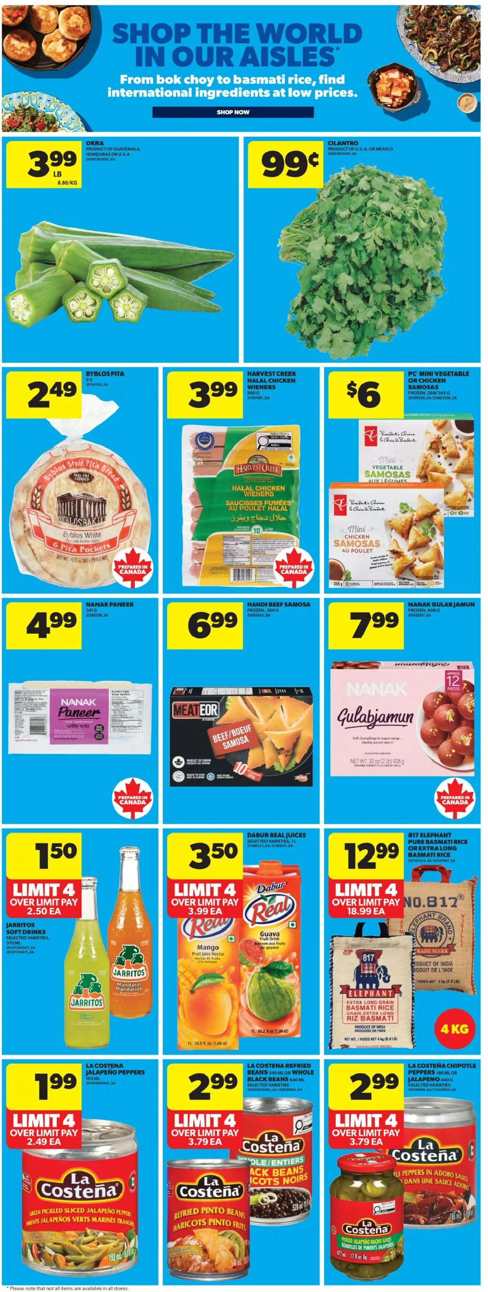 Real Canadian Superstore flyer valid from 28.05.2026 | Page: 30 | Products: Rice, Beef, Bread, Juice