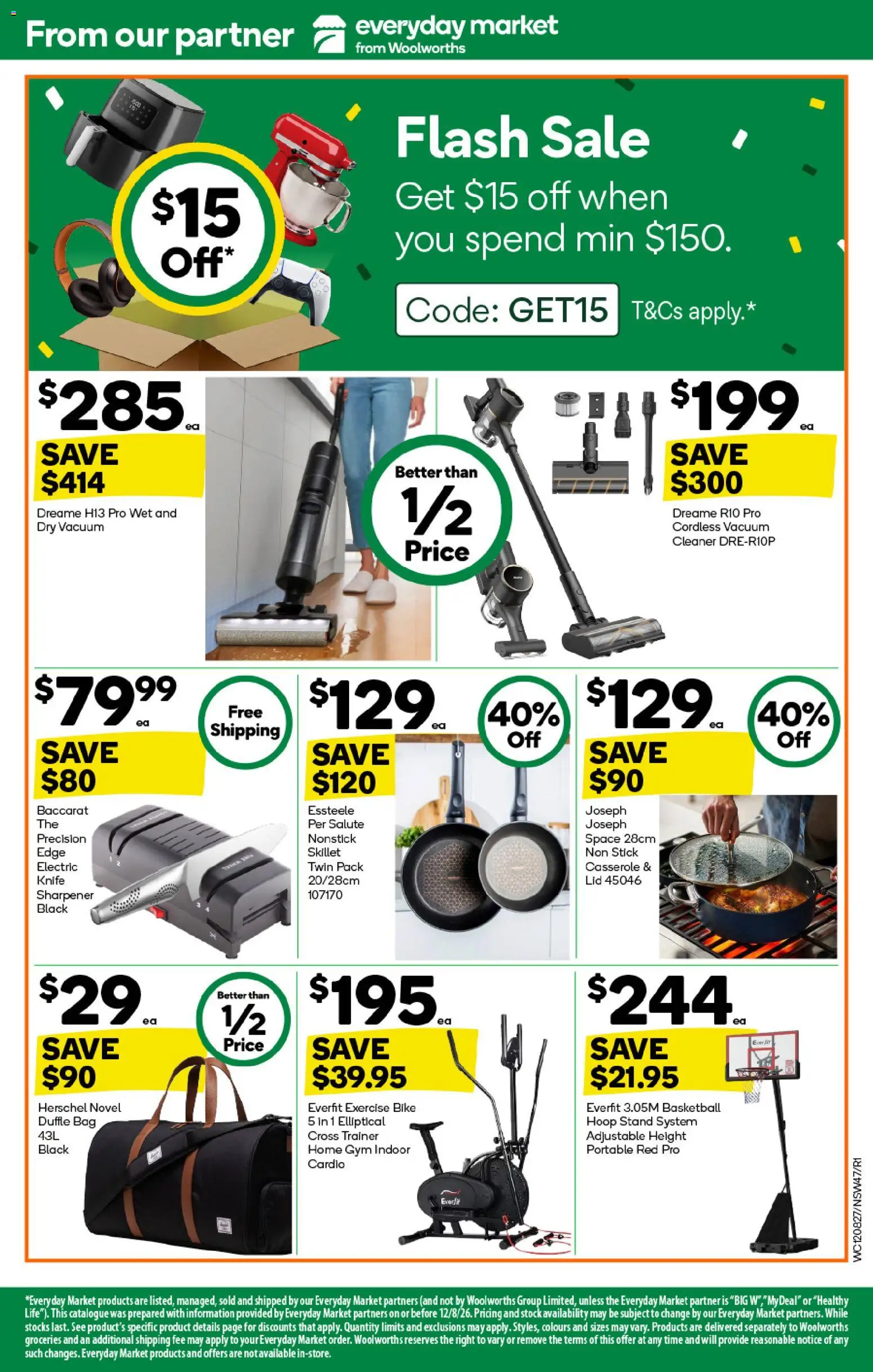 Woolworths catalogue - valid from 12/08/2026 | Page: 47 | Products: Basketball, Cleaner, Bag, Portable