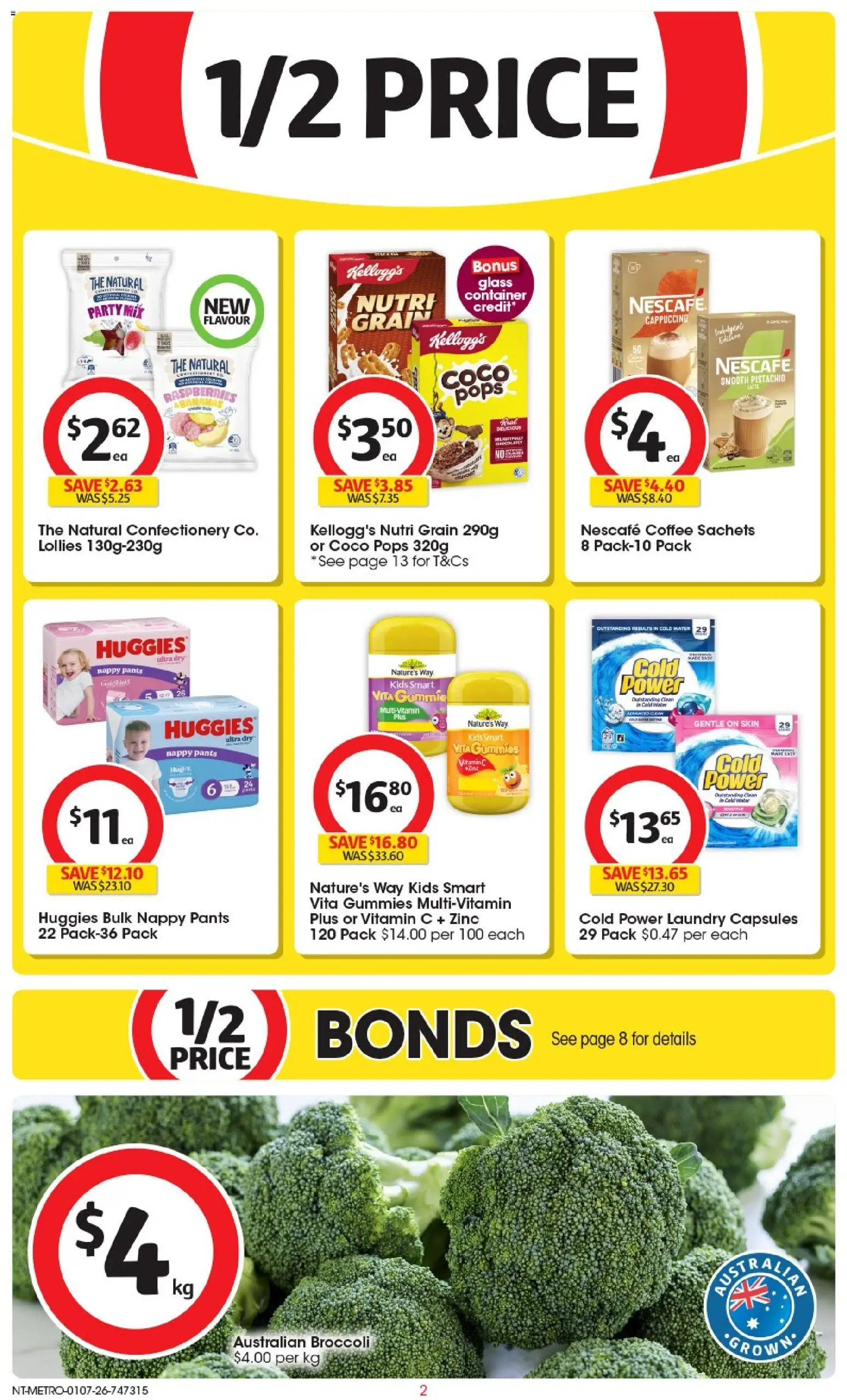 Coles catalogue - valid from 01/07/2026 | Page: 2 | Products: Coffee, Lollies, Pants, Laundry