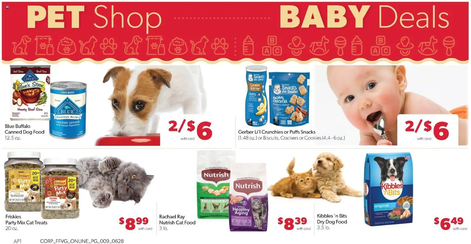 Family Fare Weekly Ad - MI - valid from 06/28/2026 | Page: 13 | Products: Dog Food, Cat Food, Cookies, Vegetables