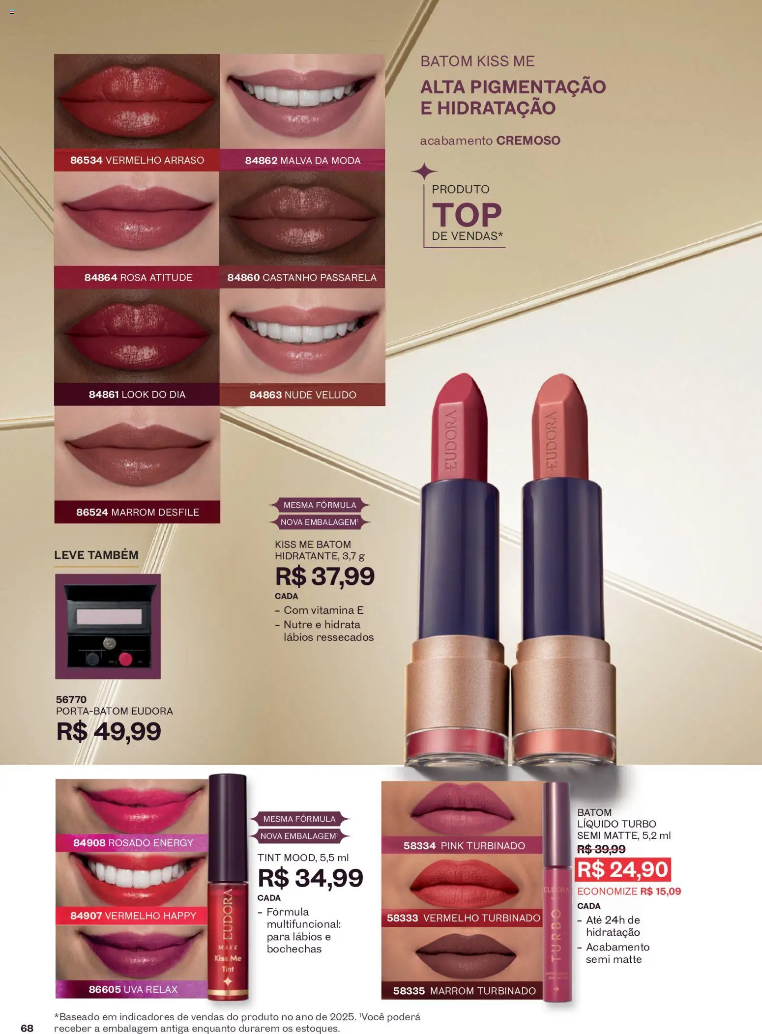 Eudora Folheto - válido de 16/09/2026 | Página: 71 | Produtos: Batom, Multifuncional, Uva