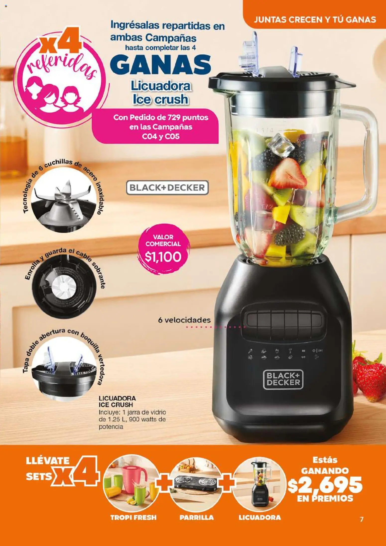 Nuevas ofertas de Fuller válidas en toda la República Mexicana desde el 27.05.2026. ¡Encuentra las mejores ofertas en Fuller Gana Más 4 2026! | Página: 7 | Productos: Licuadora, Cable, Parrilla, Jarra