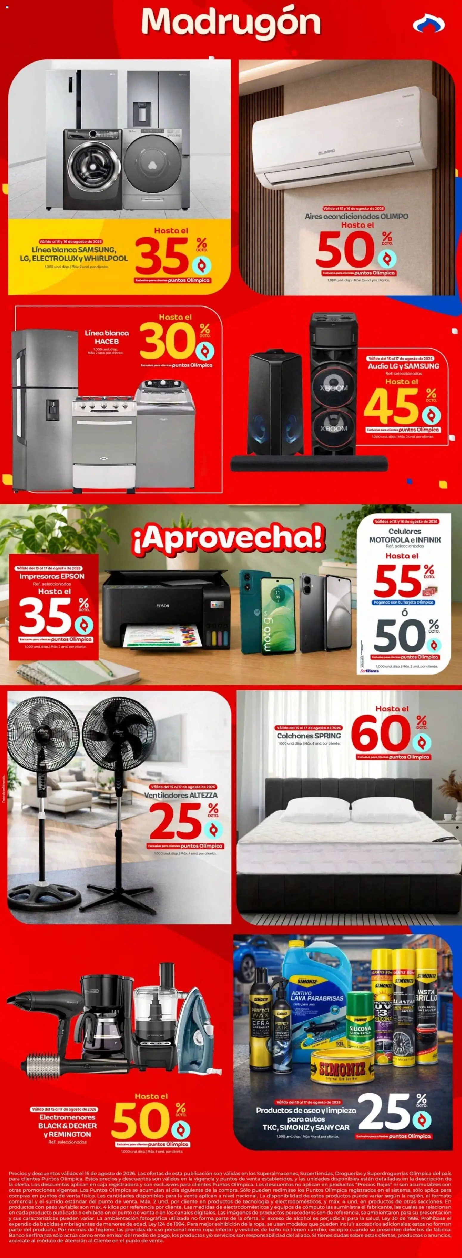 Olímpica revista - valida desde el 15/08/2026 | Página: 5 | Productos: Banco, Peso, Ropa, Ropa interior