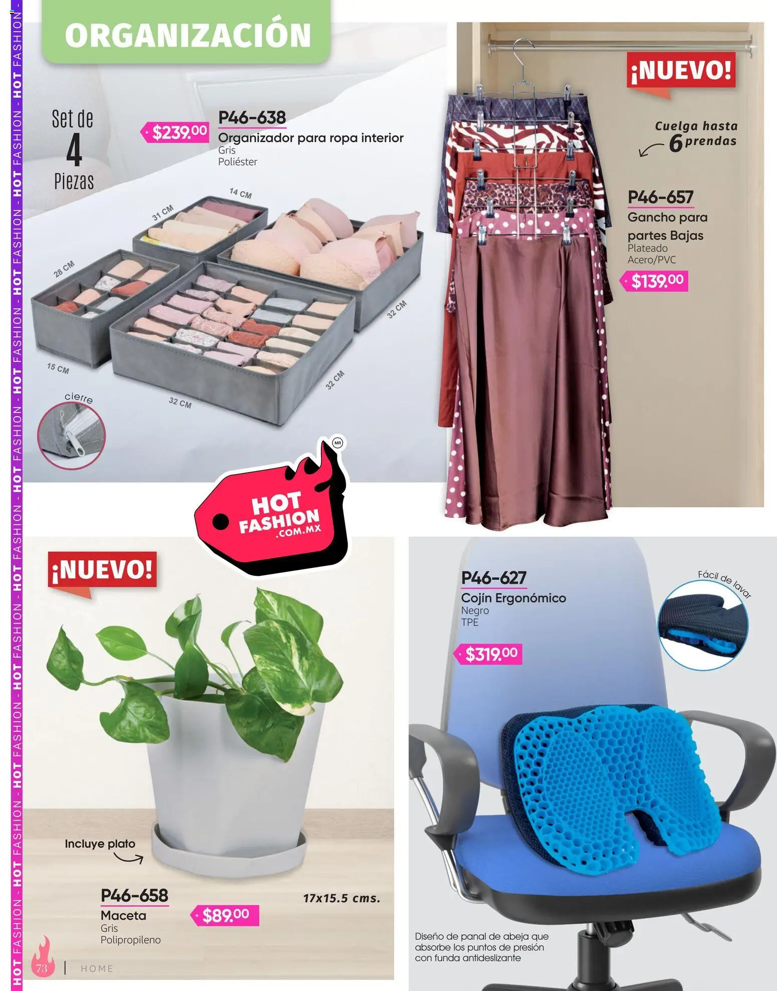 Nuevas ofertas de Cklass válidas en toda la República Mexicana desde el 03/08/2026. ¡Encuentra las mejores ofertas en Cklass catálogo Hot Fashion Calzado! | Página: 186 | Productos: Funda, Organizador, Ropa, Maceta