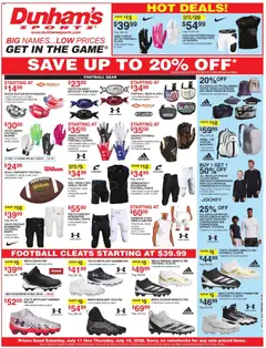 Preview of Dunham's Sports weekly ads valid from 07/11/2026