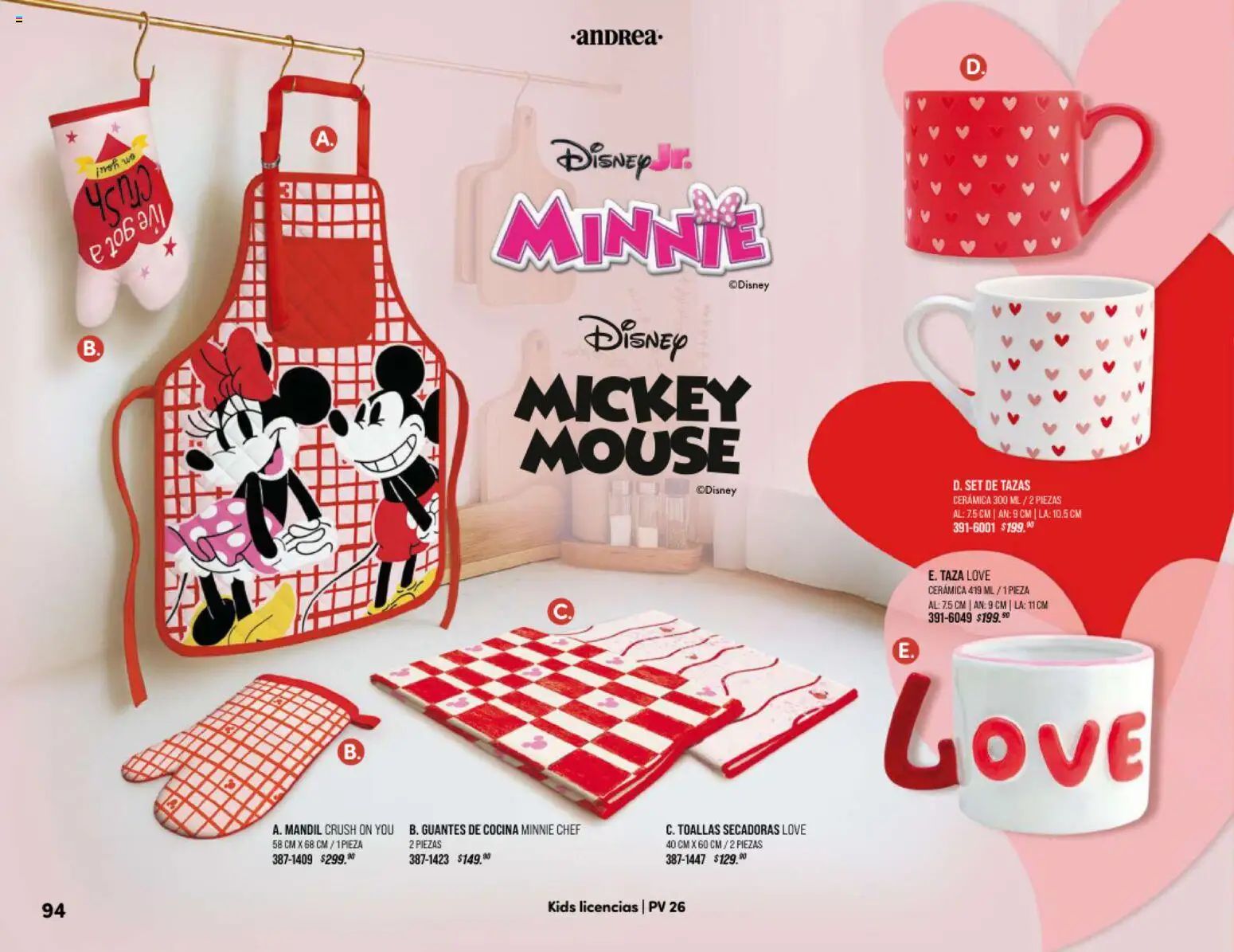 Nuevas ofertas de Andrea válidas en toda la República Mexicana desde el 25/01/2026. ¡Encuentra las mejores ofertas en Andrea catálogo Home! | Página: 94 | Productos: Guantes, Mouse, Cocina, Toallas