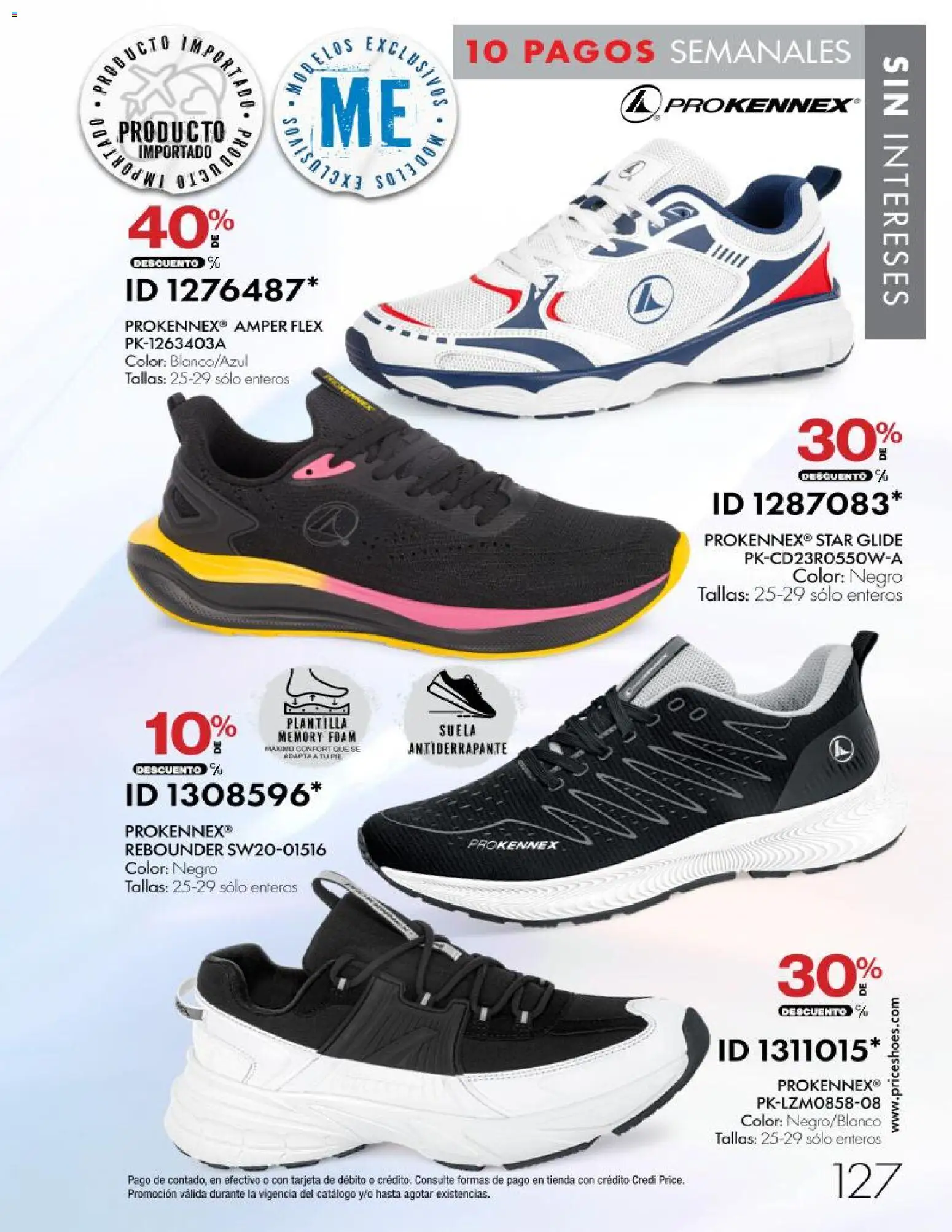 Nuevas ofertas de Price Shoes válidas en toda la República Mexicana desde el 28/10/2026. ¡Encuentra las mejores ofertas en Price Shoes catálogo 10 pagos sin intereses! | Página: 127