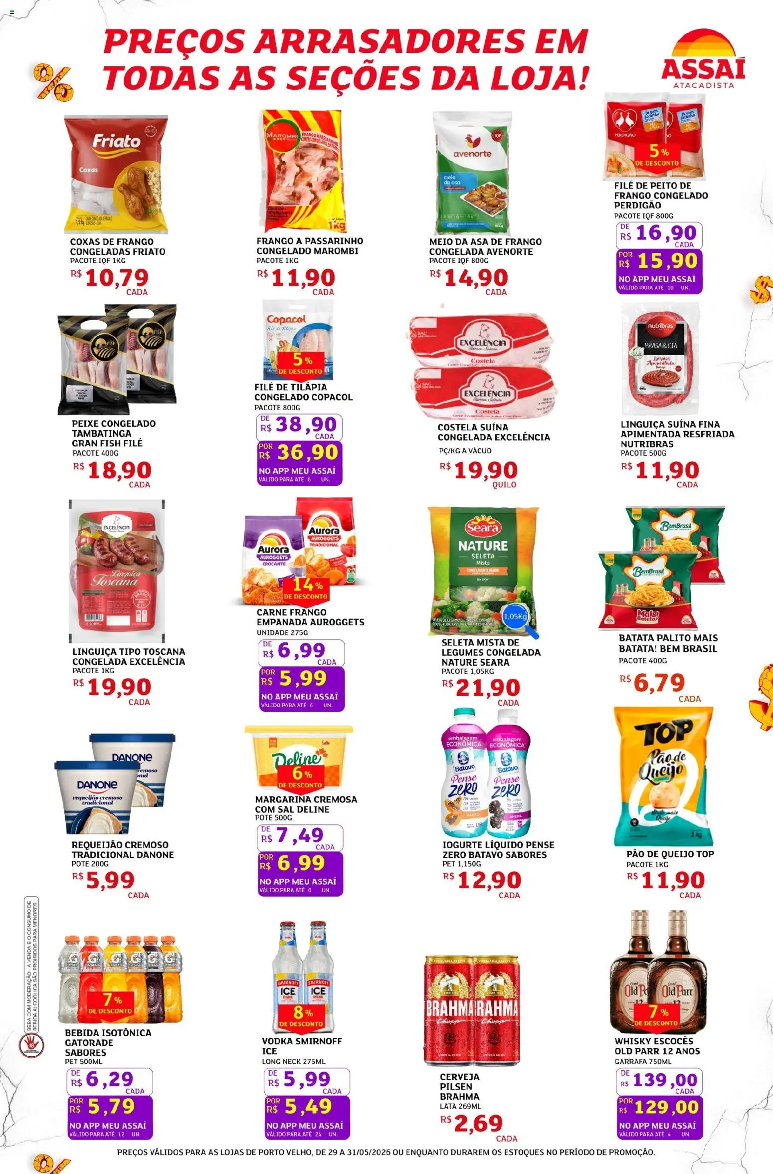 Assaí Atacadista Folheto - válido de 29.05.2026 | Página: 3 | Produtos: Iogurte, Friato, Requeijão, Ameixa
