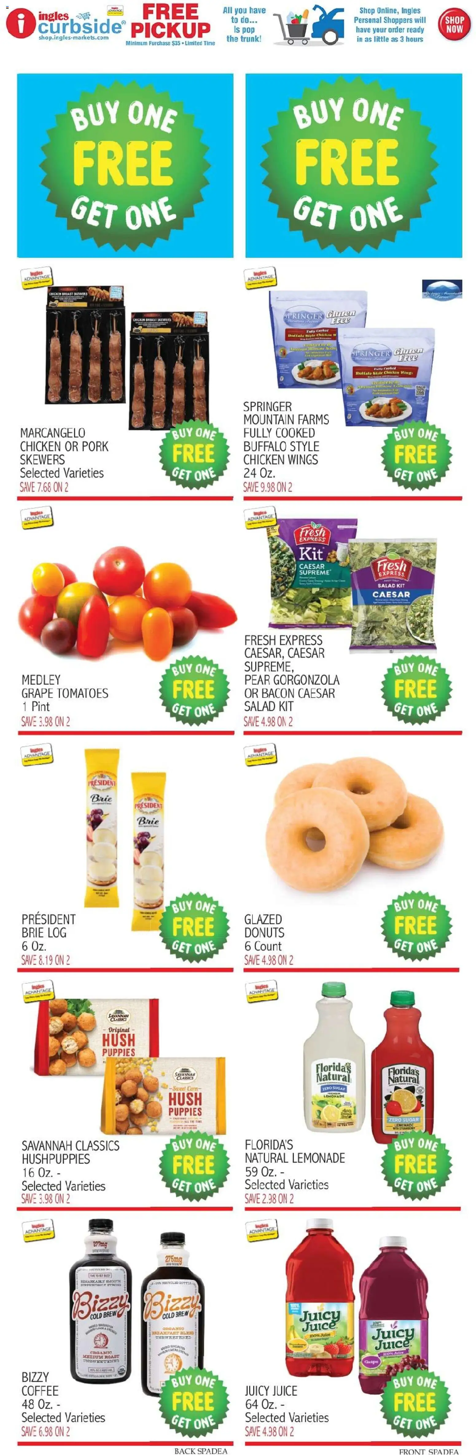 Ingles Weekly Ad - valid from 06/24/2026 | Page: 9 | Products: Coffee, Tomatoes, Salad, Sugar