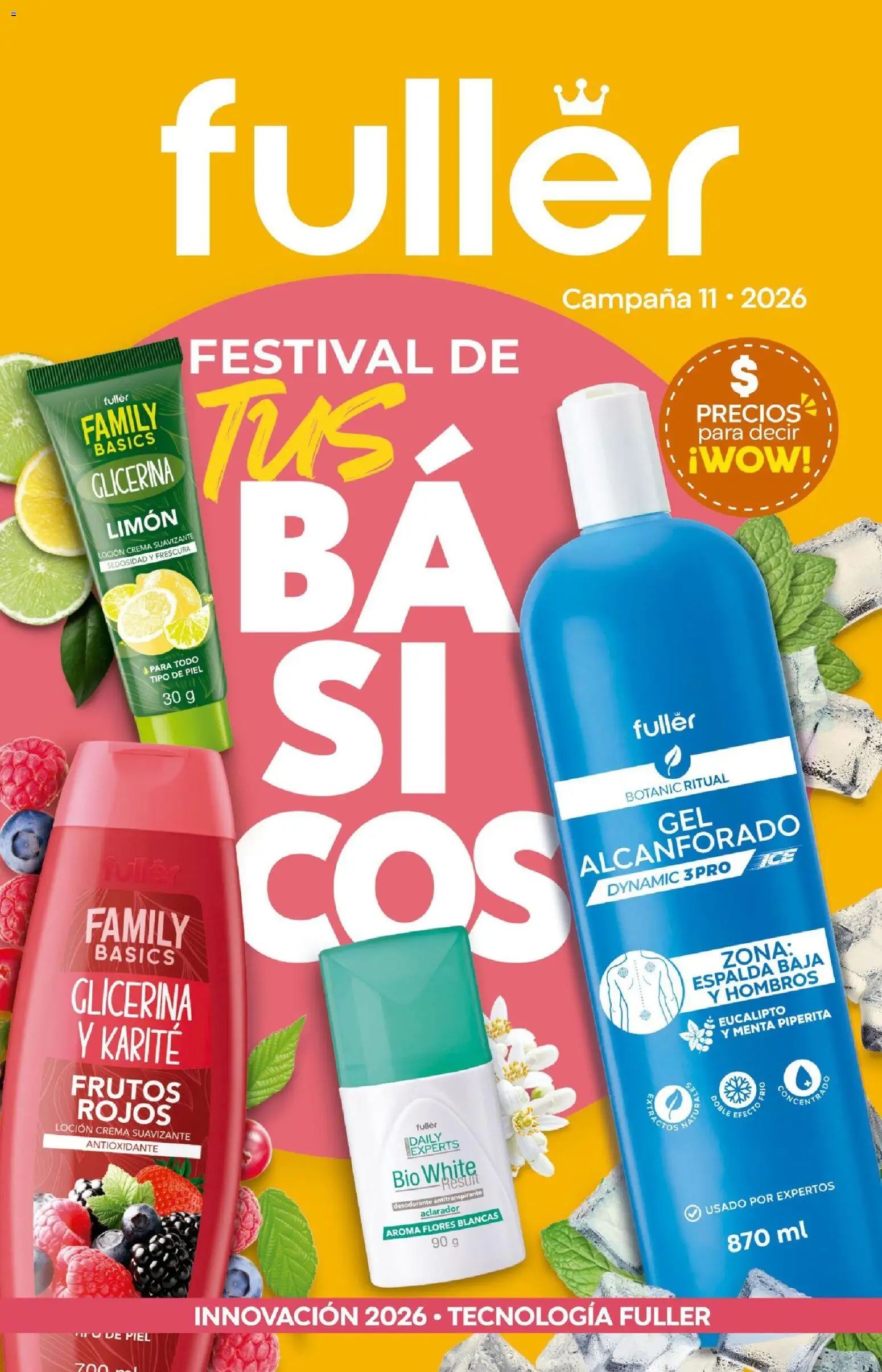 Nuevas ofertas de Fuller válidas en toda la República Mexicana desde el 02/09/2026. ¡Encuentra las mejores ofertas en Fuller campaña 11 2026! | Página: 1 | Productos: Antitranspirante, Flores, Crema, Loción