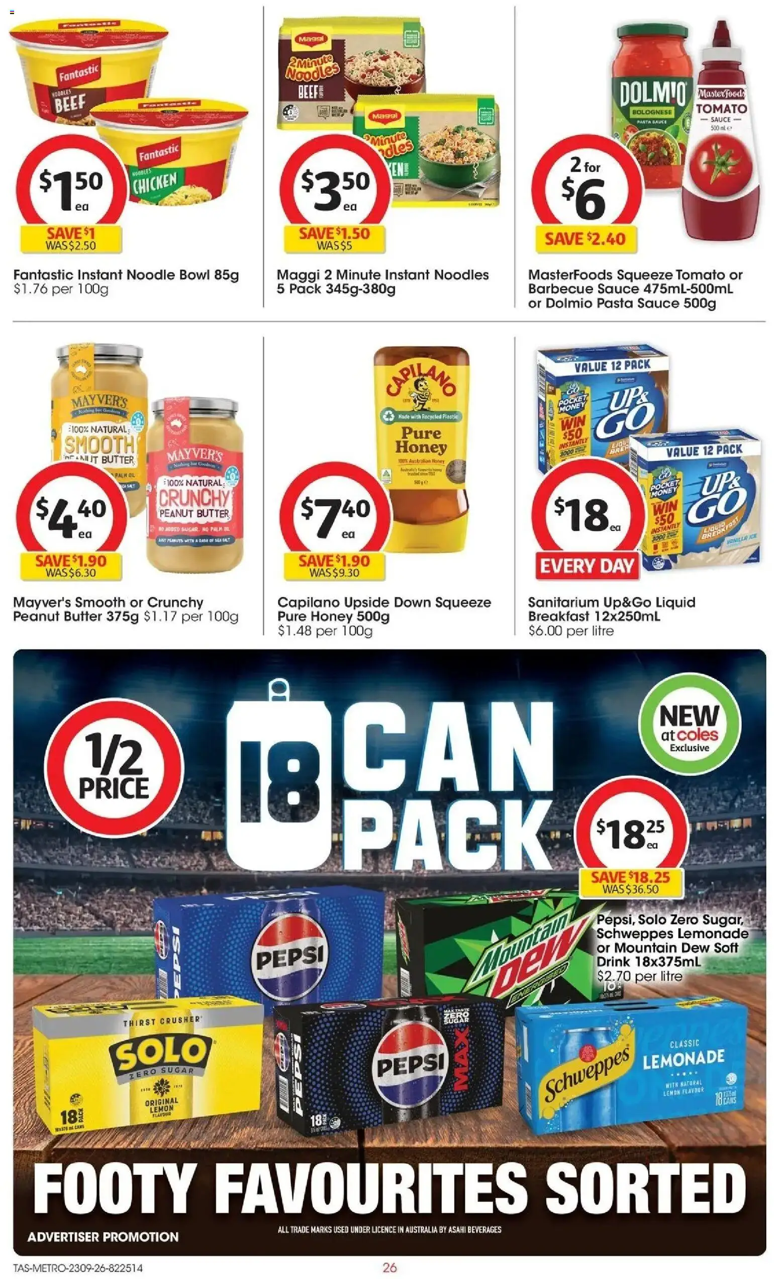 ﻿Coles catalogue valid from 23/09/2026 > Online Australia | Page: 26 | Products: Honey, Beef, Lemon, Lemonade