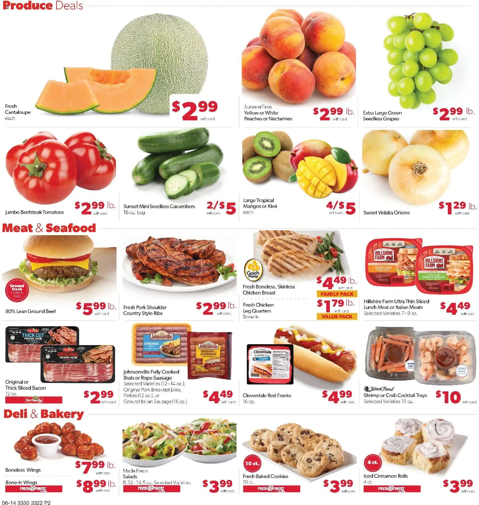 Family Fare Weekly Ad - MN - valid from 14.06.2026 | Page: 2 | Products: Tomatoes, Cookies, Cucumbers, Grapes